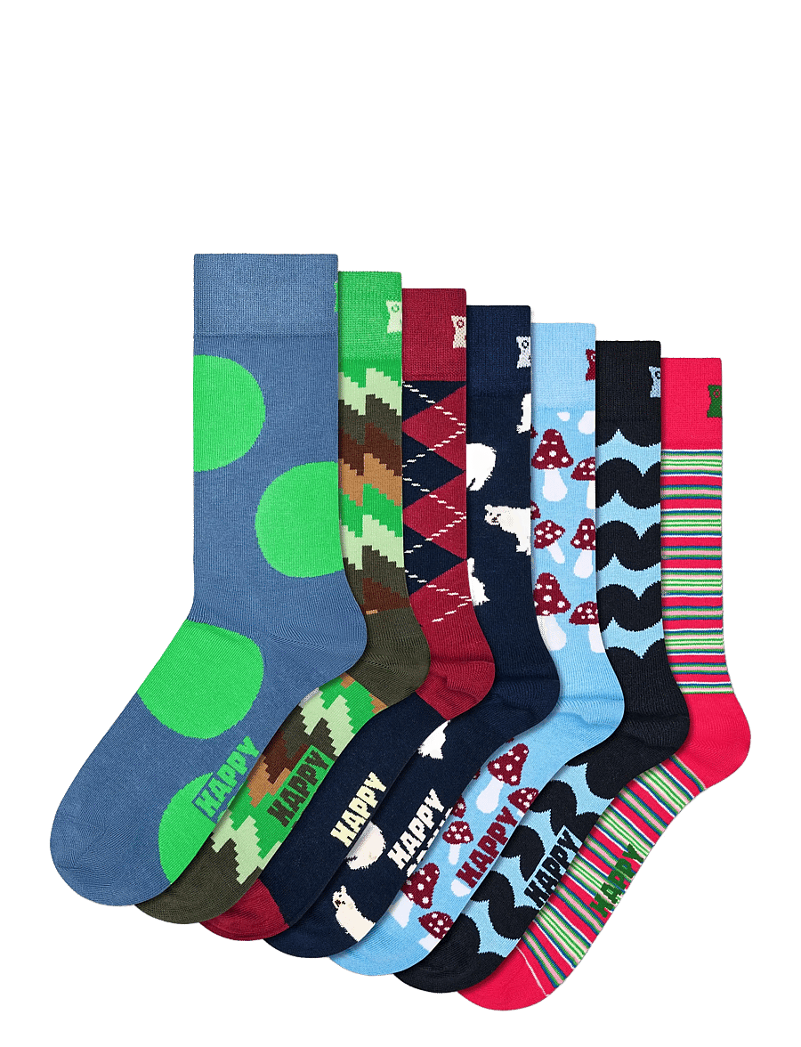Happy Socks - 7-Pack Seven Days Socks Gift Set - green - 1