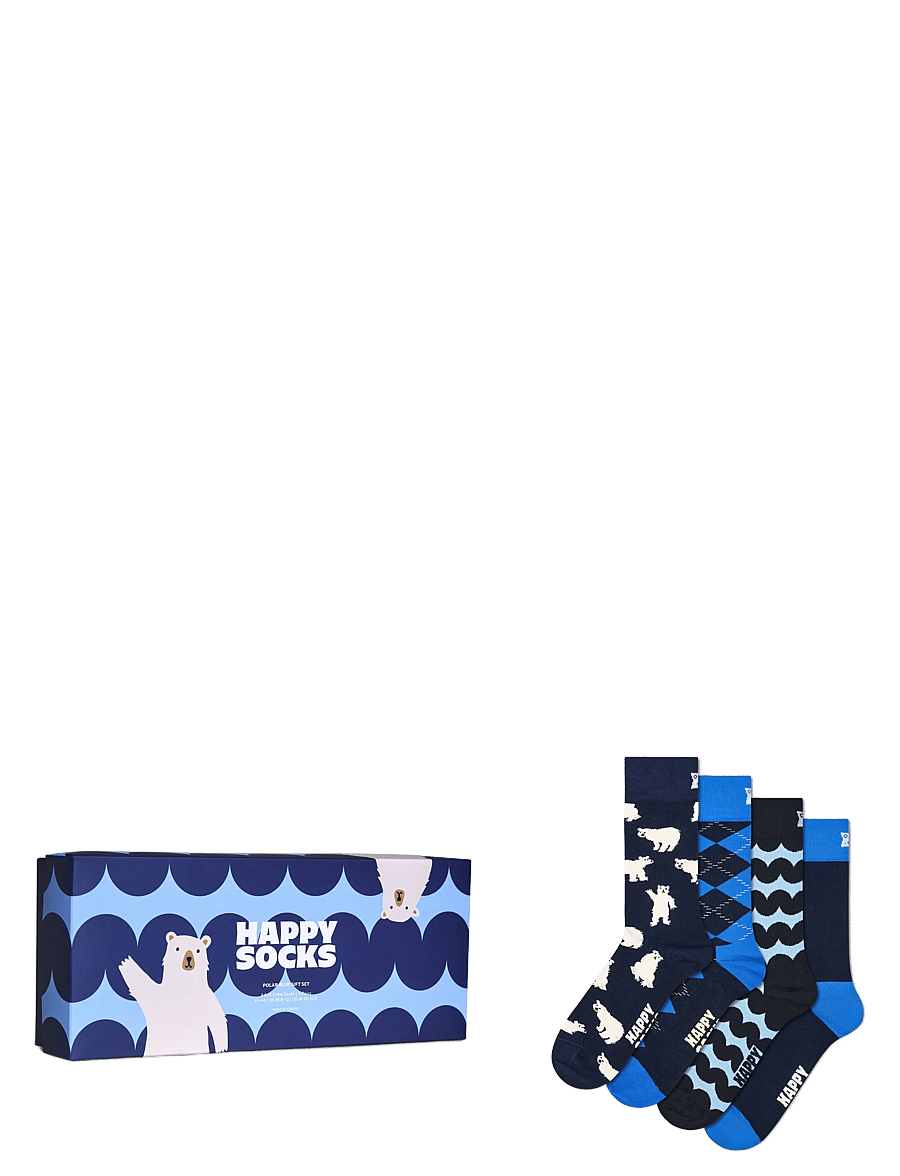 Happy Socks - 4-Pack Polar Blue Socks Gift Set - navy - 0