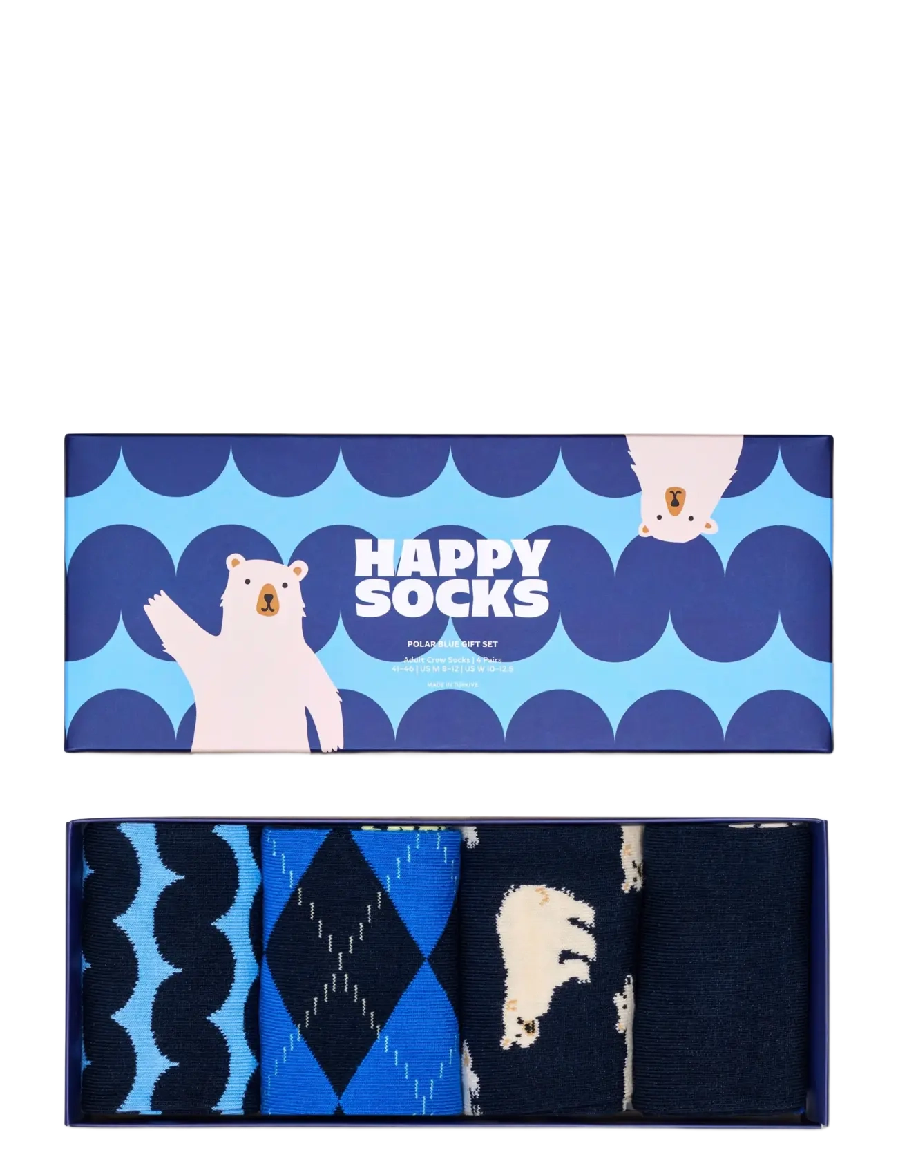 Happy Socks - 4-Pack Polar Blue Socks Gift Set - navy - 4