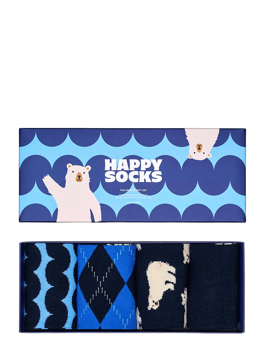 Happy Socks - 4-Pack Polar Blue Socks Gift Set - navy - 4