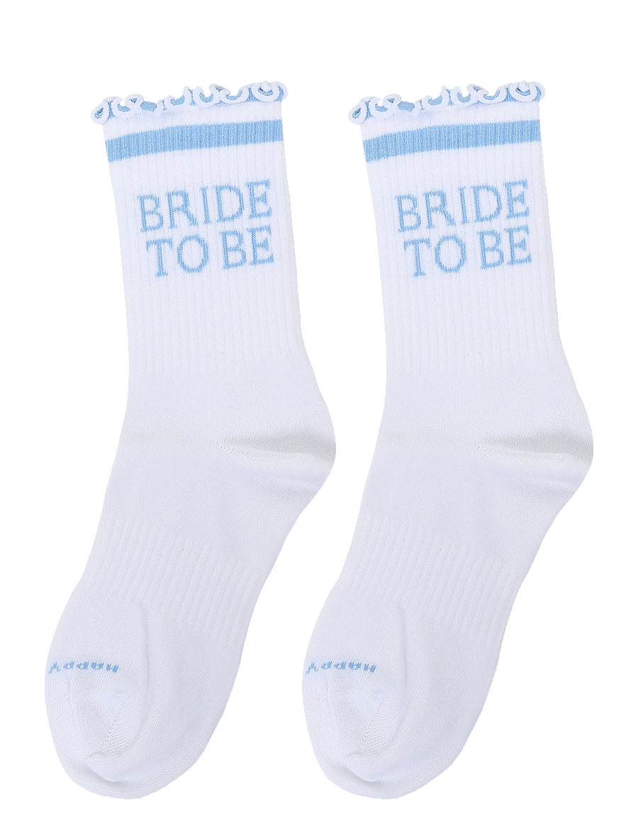 Happy Socks - Bride To Be Sneaker Sock - almindelige strømper - white - 1