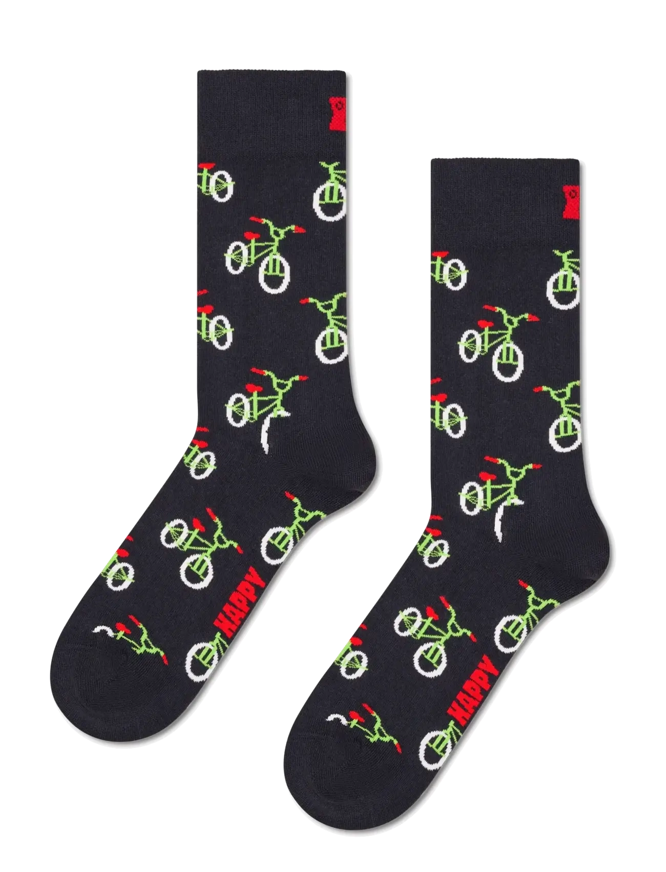 Happy Socks Trick Bike Sock - Nyheter - BLACK / black