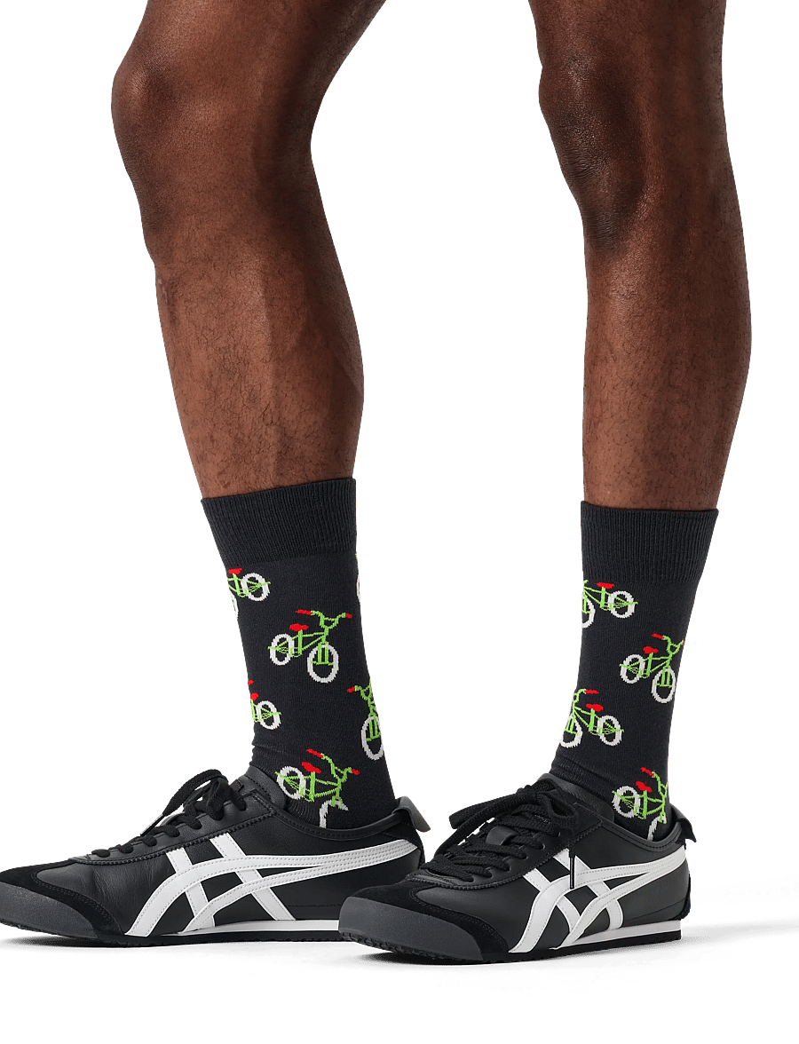 Happy Socks - Trick Bike Sock - klasikinės kojinės - black - 0