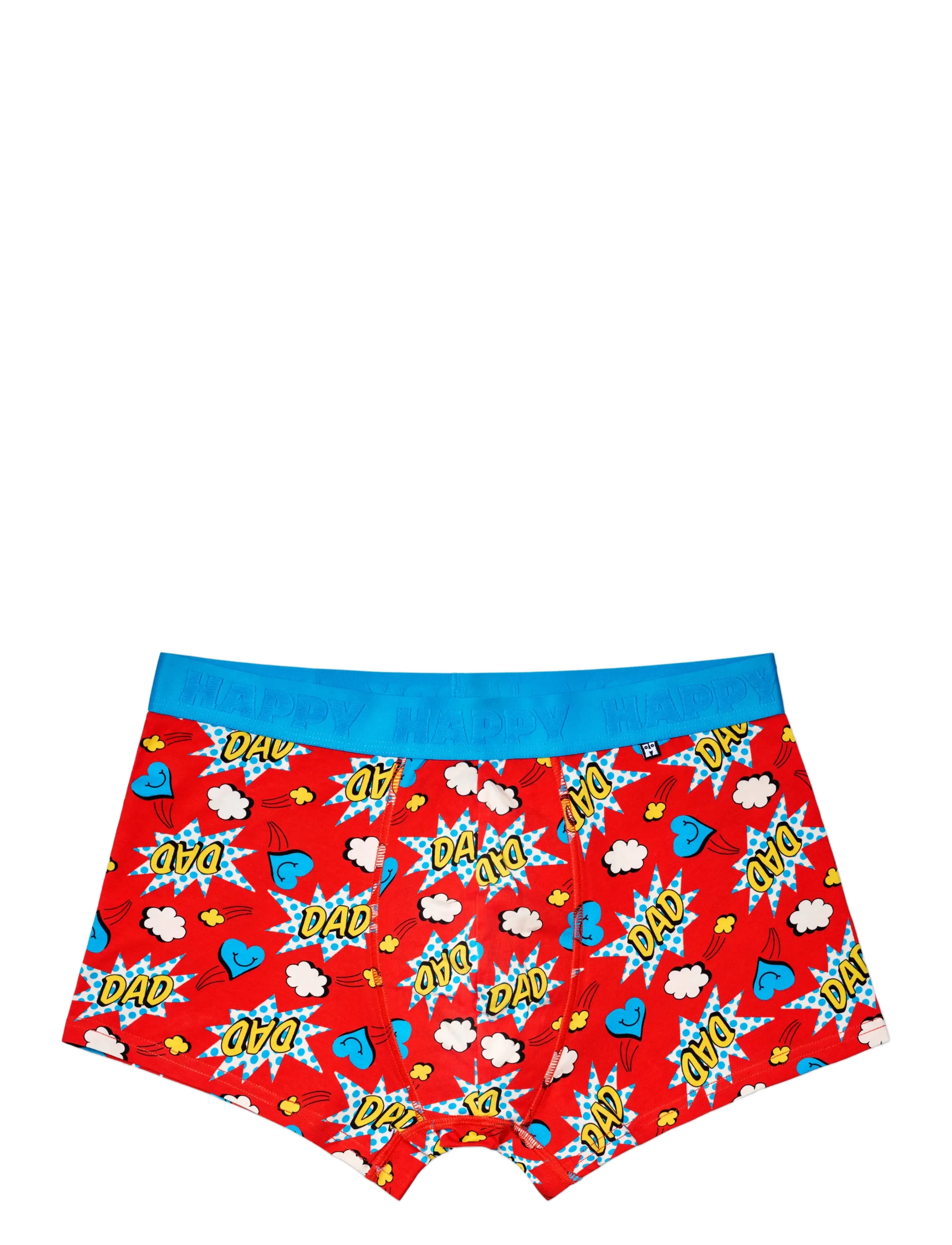 Happy Socks 1-Pack Super Dad Short Boxer - Aluspesu - RED / red