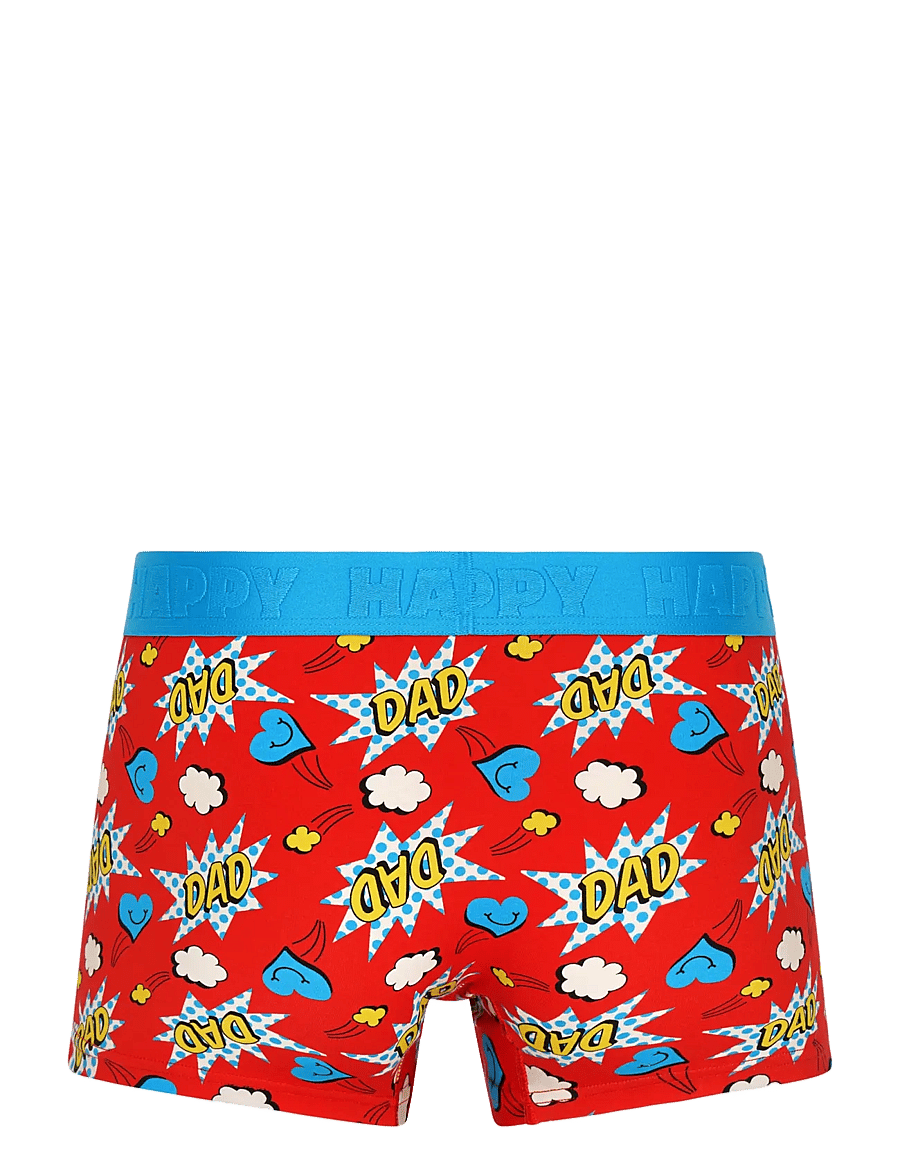 Happy Socks - 1-Pack Super Dad Short Boxer - bokserid - red - 1