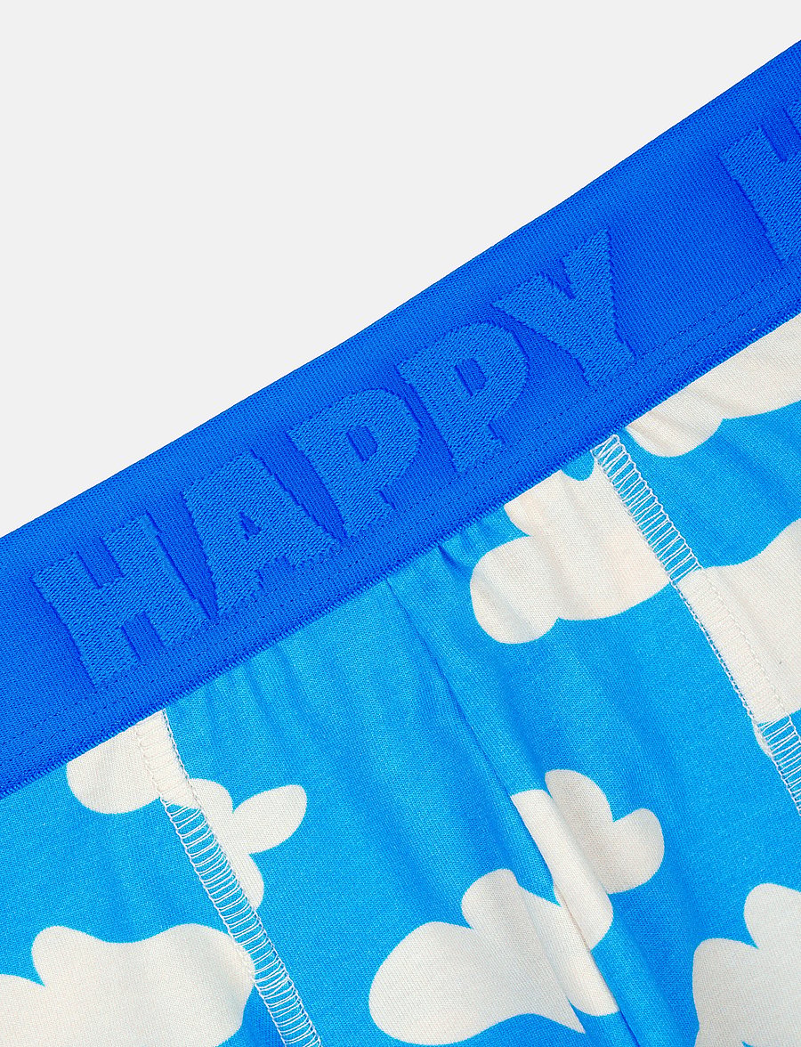 Happy Socks - 1-Pack Cloudy Short Boxer - bokserid - turquoise - 3
