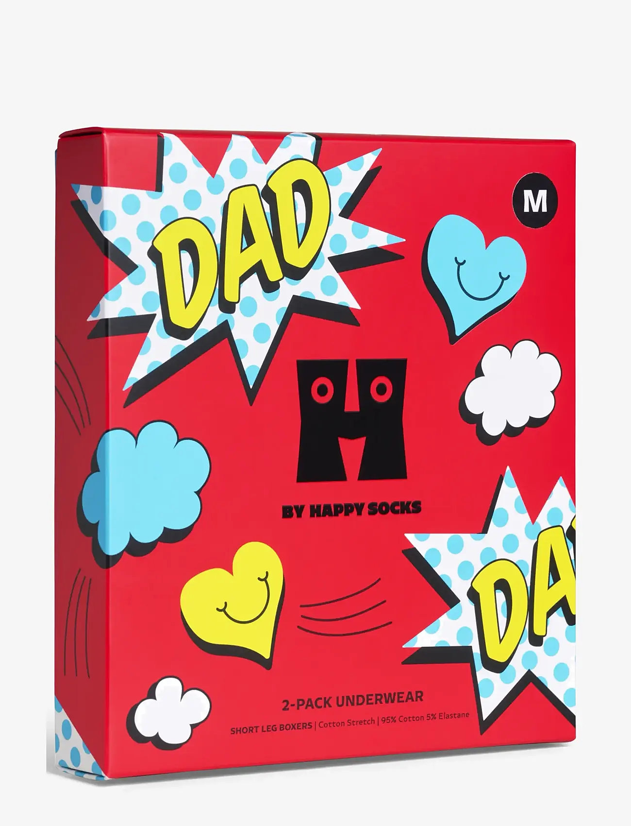 Happy Socks - 2-Pack Super Dad Short Boxers Gift Set - multipack kalsonger - blue - 2