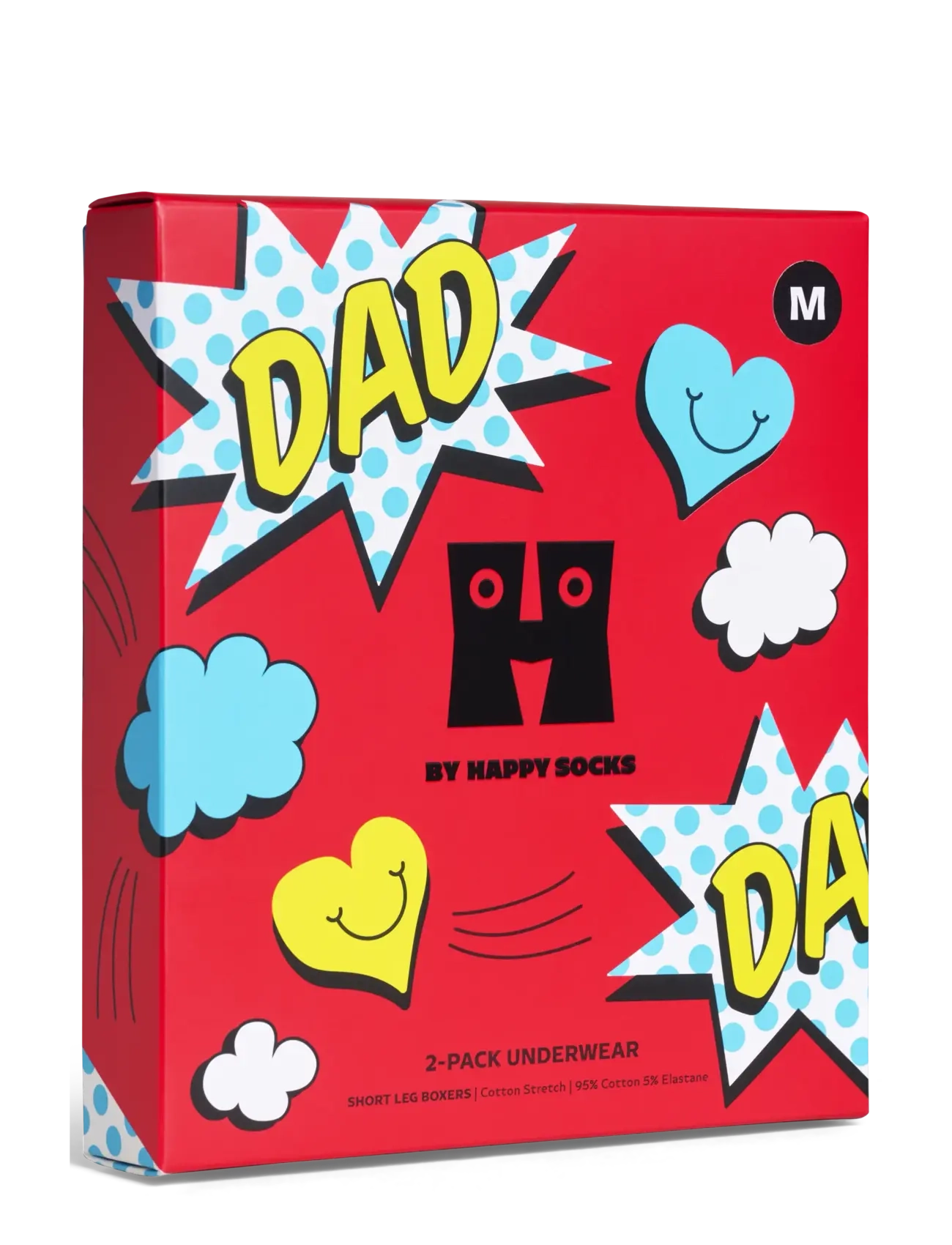Happy Socks - 2-Pack Super Dad Short Boxers Gift Set - unterhosen im multipack - blue - 2