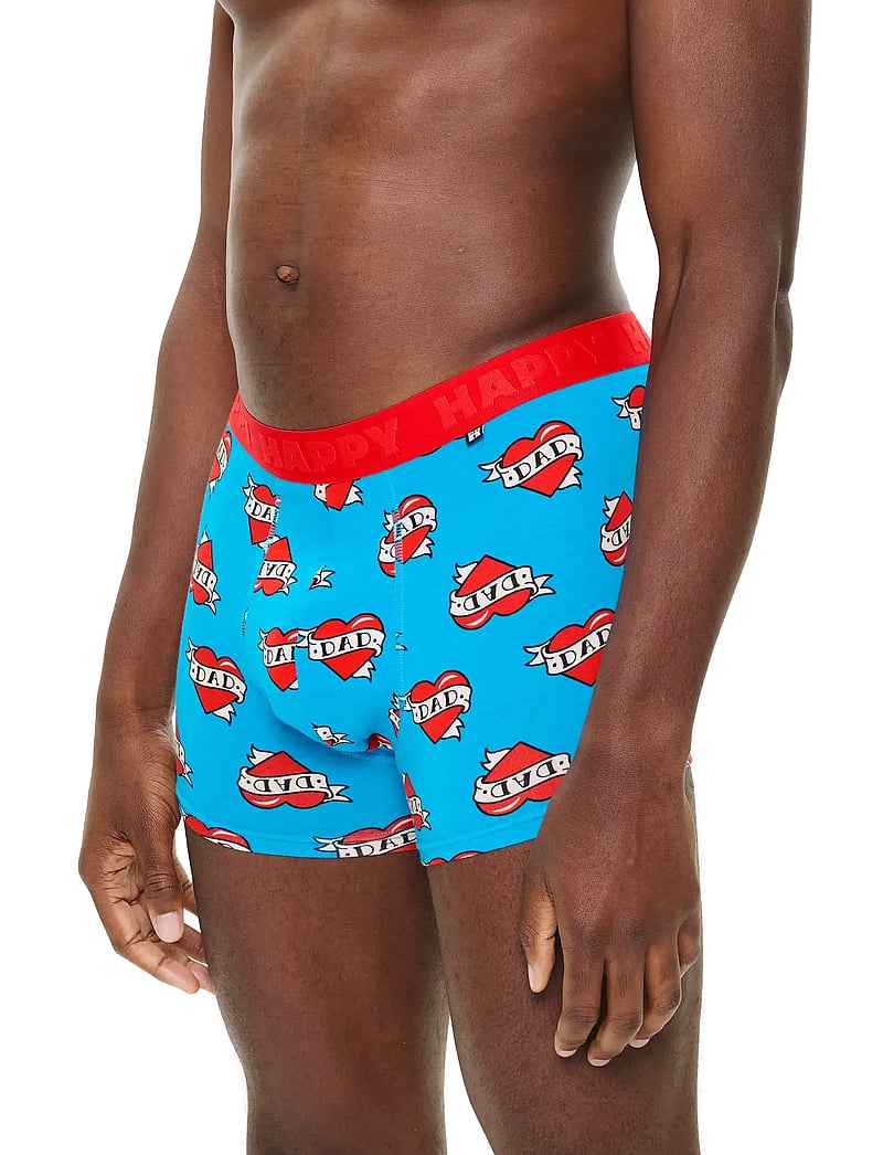 Happy Socks - 2-Pack Super Dad Short Boxers Gift Set - multipack kalsonger - blue - 0