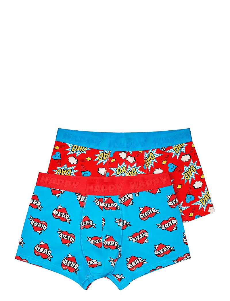 Happy Socks - 2-Pack Super Dad Short Boxers Gift Set - multipack kalsonger - blue - 3