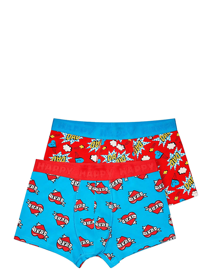 Happy Socks - 2-Pack Super Dad Short Boxers Gift Set - unterhosen im multipack - blue - 3