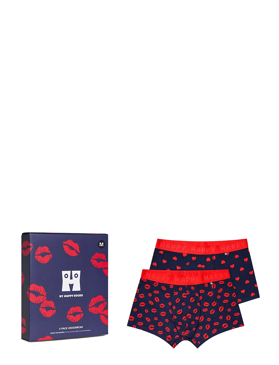 Happy Socks - 2-Pack Love Short Boxers Gift Set - majtki w wielopaku - navy - 0