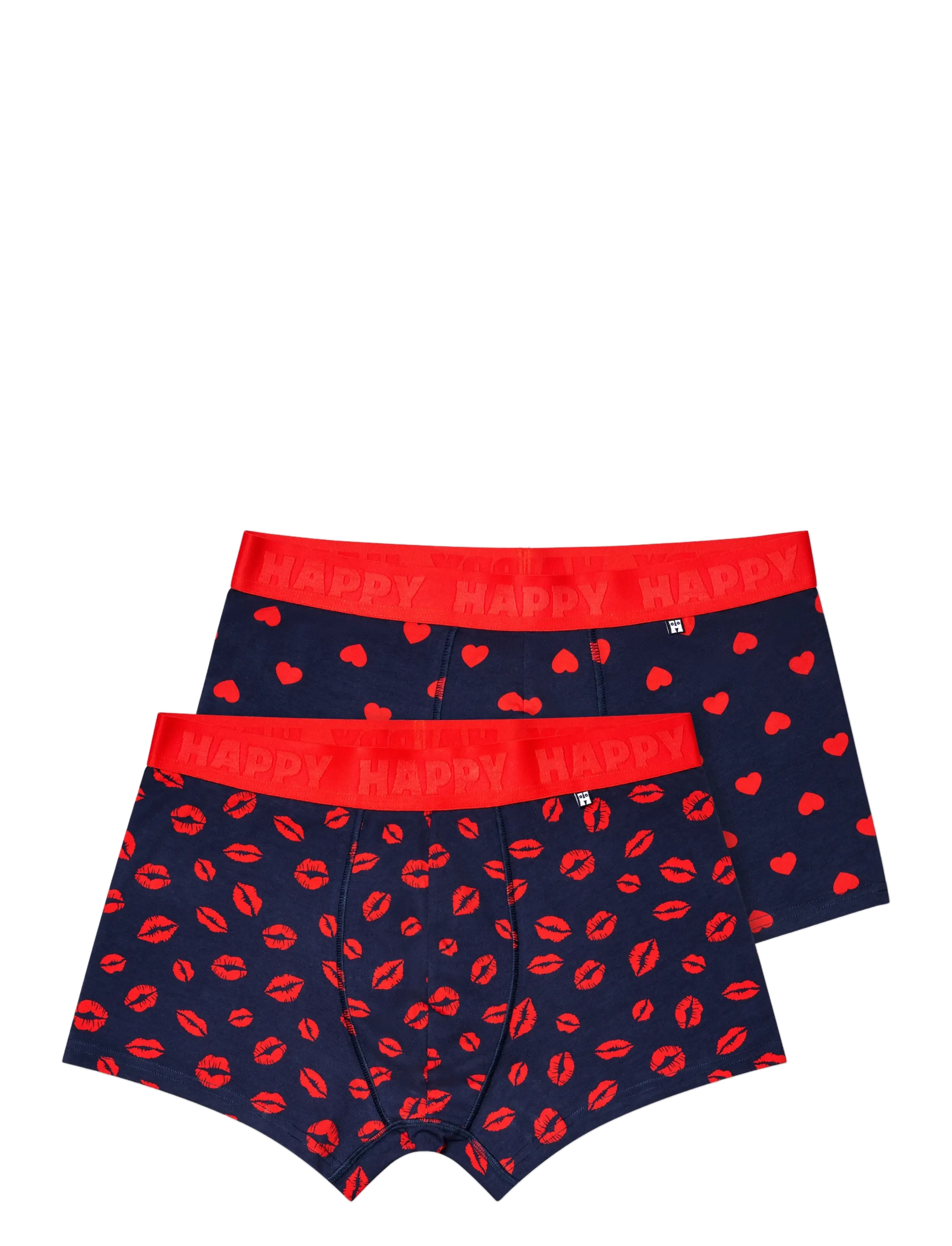 Happy Socks - 2-Pack Love Short Boxers Gift Set - laveste priser - navy - 1