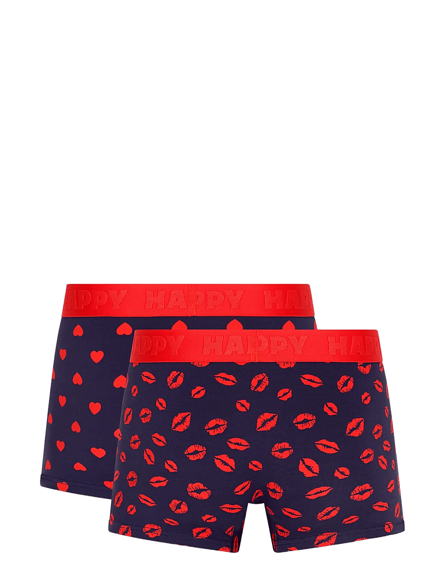 Happy Socks - 2-Pack Love Short Boxers Gift Set - majtki w wielopaku - navy - 2