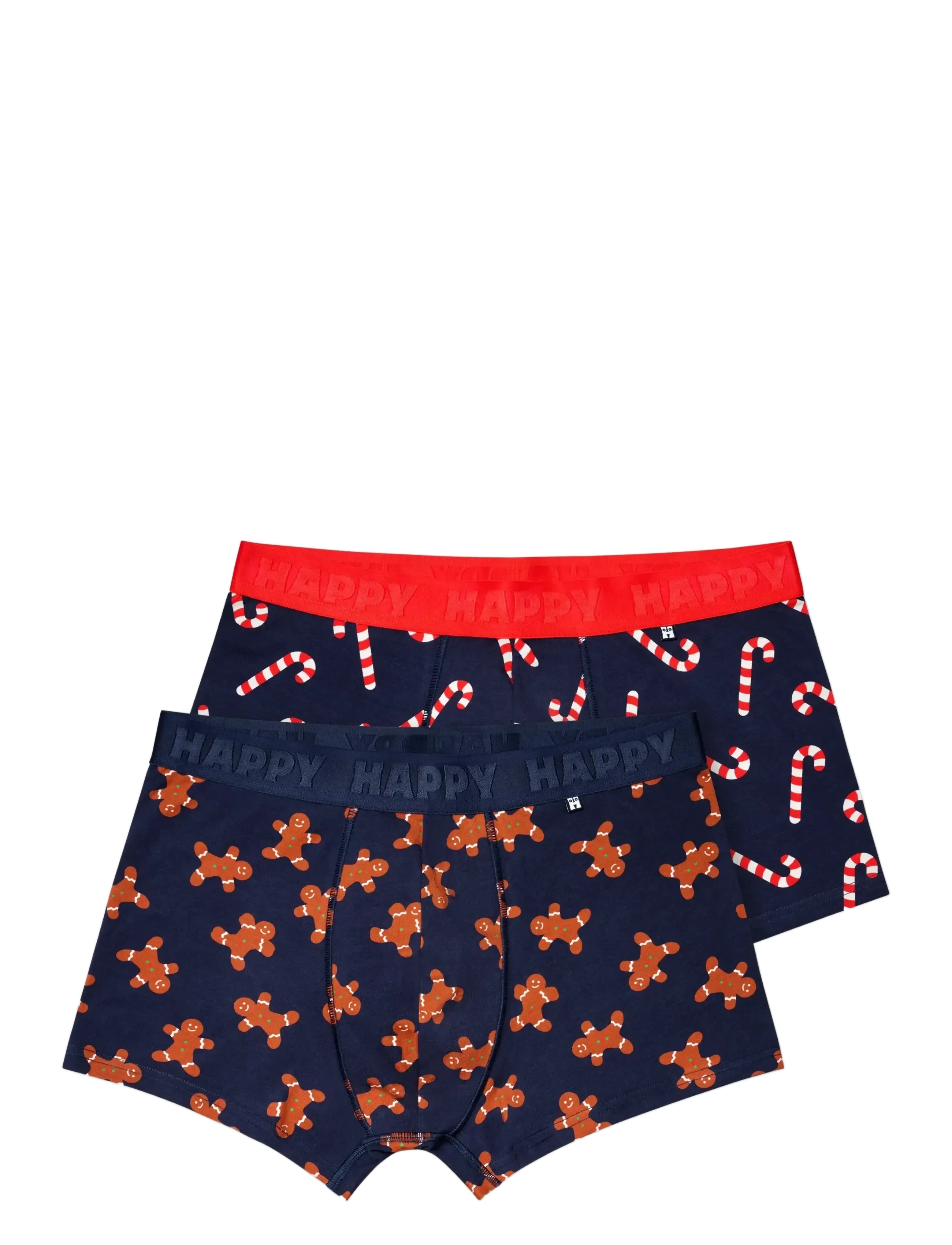 2-Pack Gingerbread Short Boxers Gift Set - NAVY