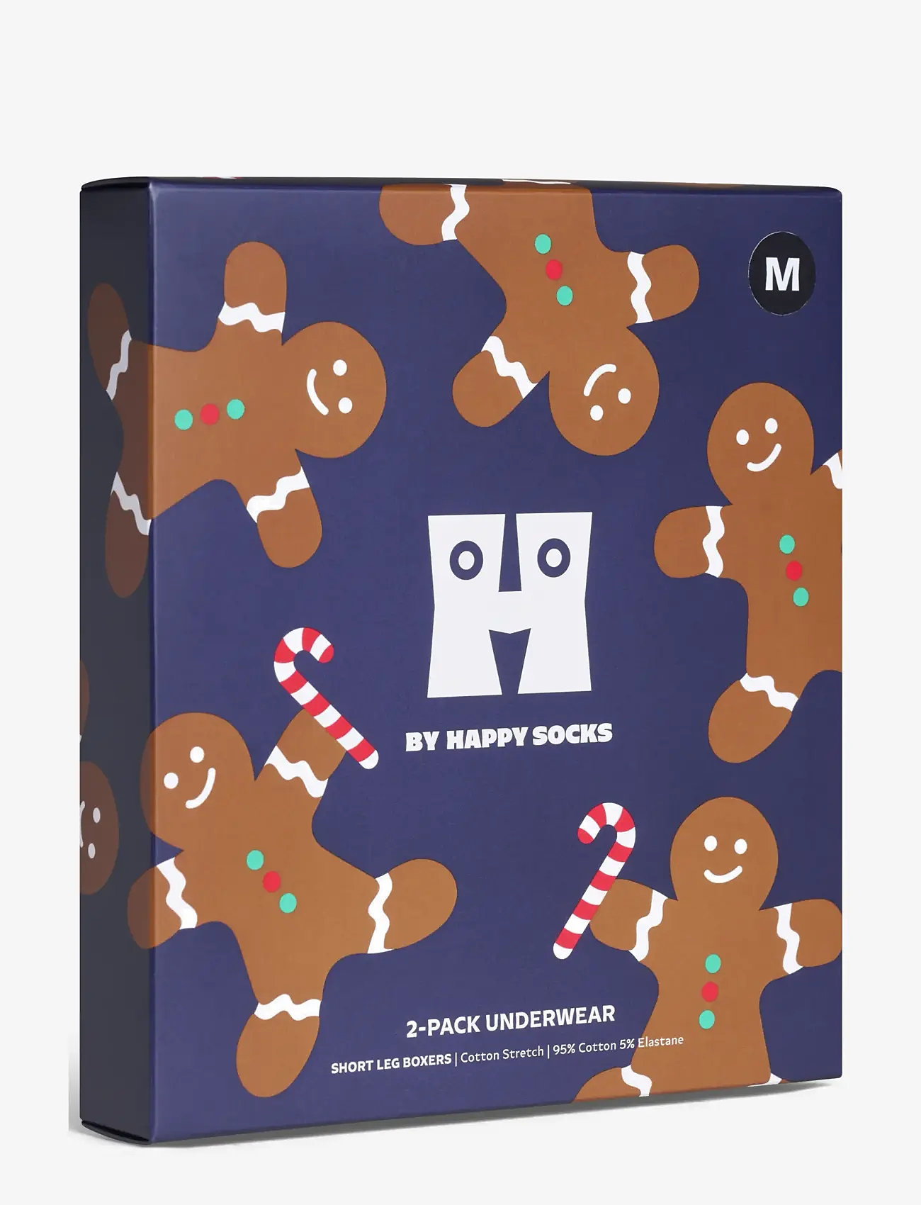 Happy Socks - 2-Pack Gingerbread Short Boxers Gift Set - multipack underbukser - navy - 1