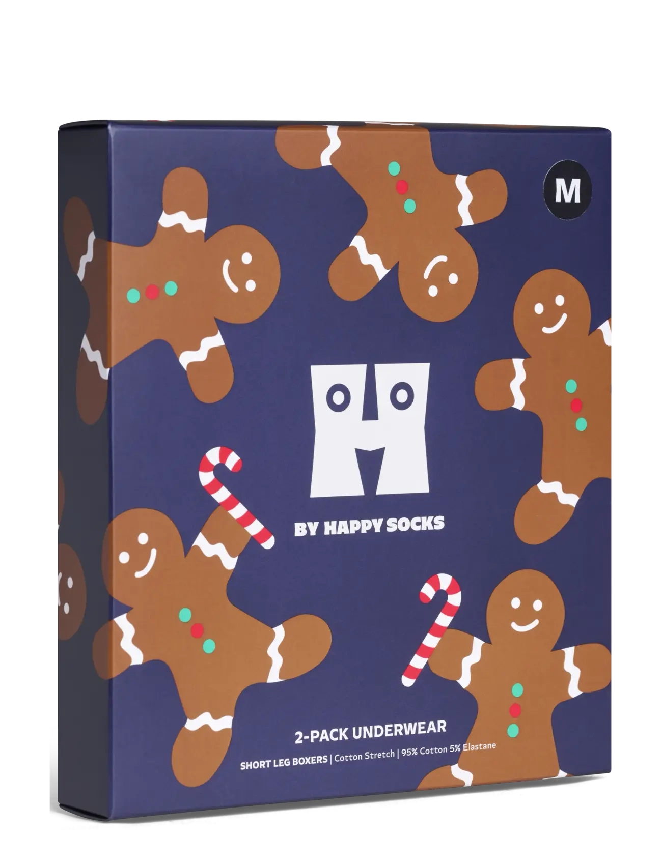 Happy Socks - 2-Pack Gingerbread Short Boxers Gift Set - die niedrigsten preise - navy - 1