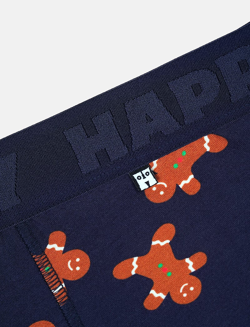 Happy Socks - 2-Pack Gingerbread Short Boxers Gift Set - multipack underbukser - navy - 5