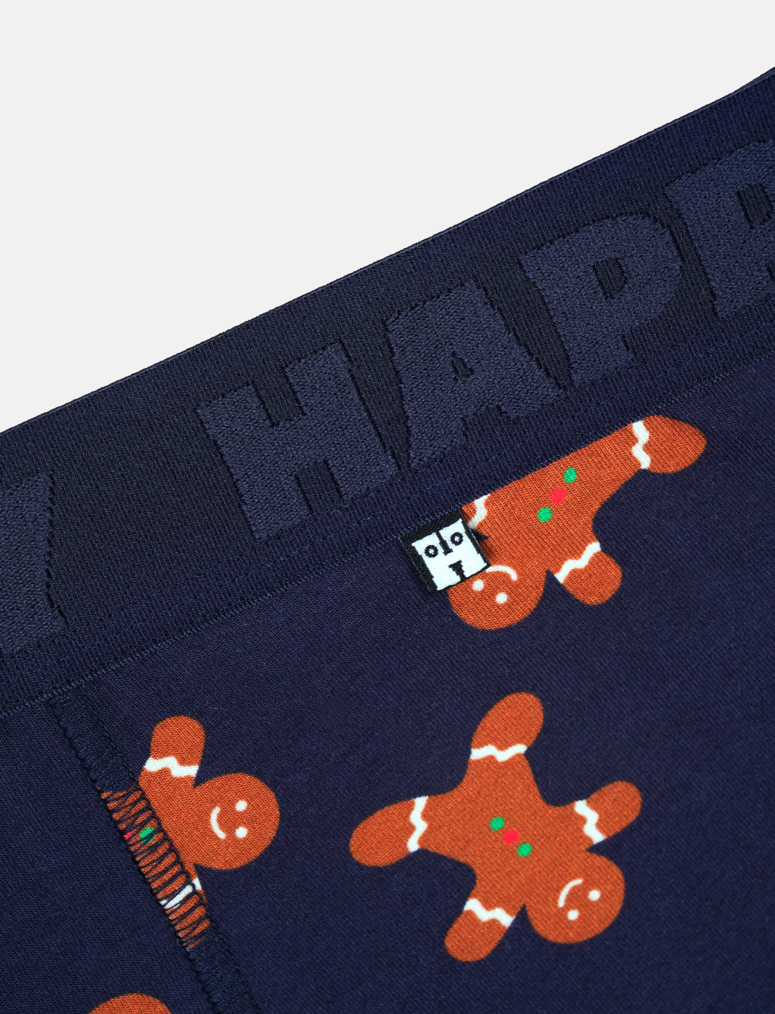 Happy Socks - 2-Pack Gingerbread Short Boxers Gift Set - die niedrigsten preise - navy - 5