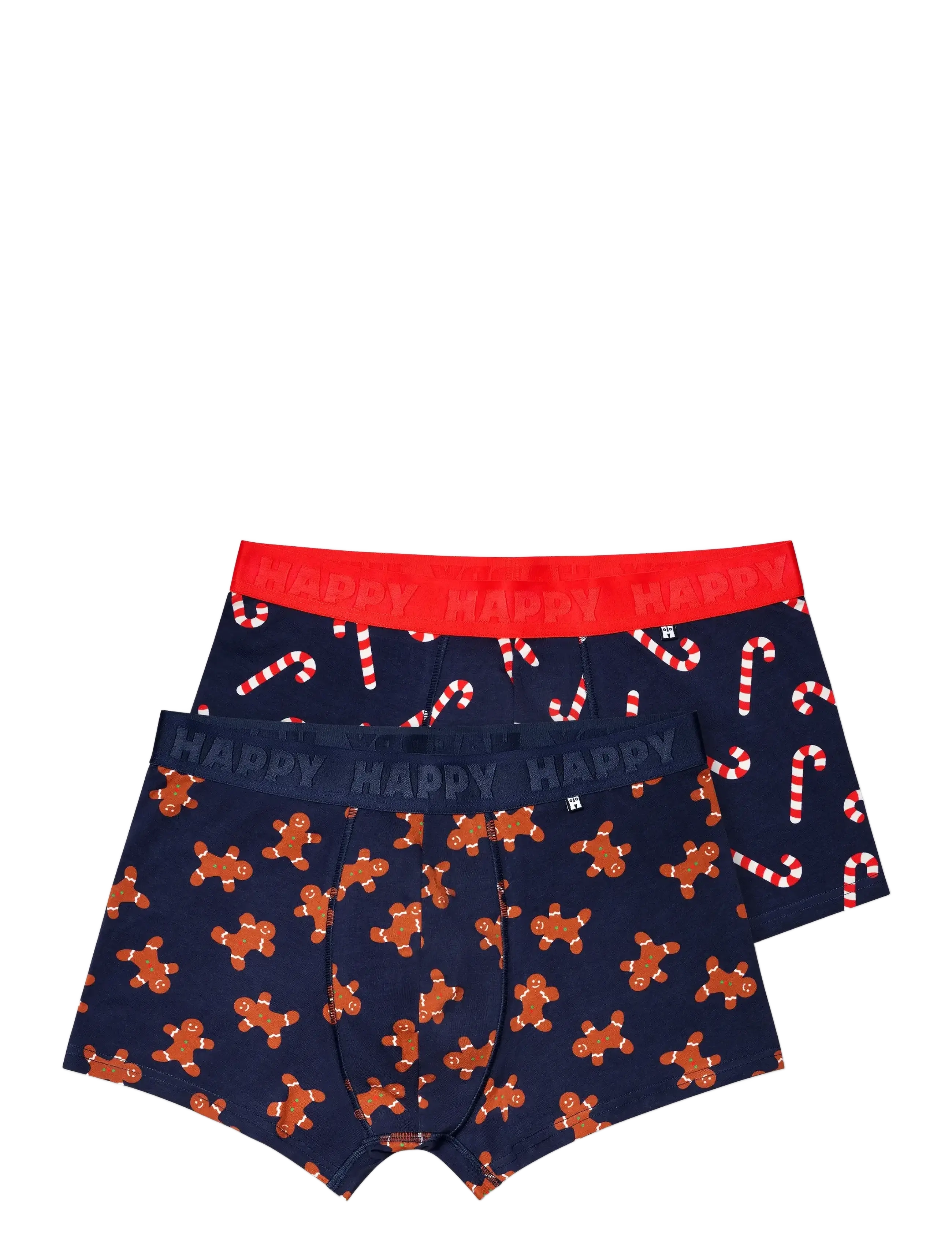 Happy Socks - 2-Pack Gingerbread Short Boxers Gift Set - die niedrigsten preise - navy - 2