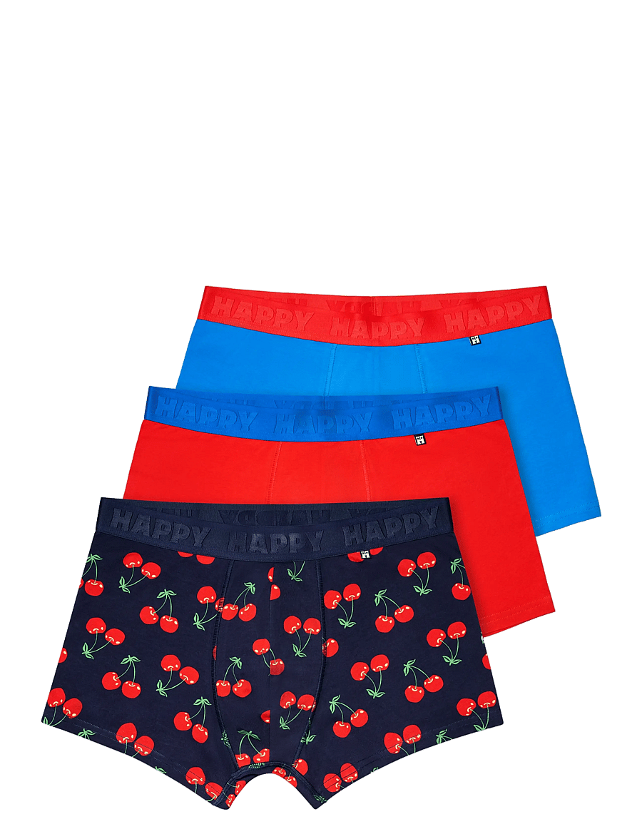 Happy Socks - 3-Pack Cherry Short Boxers - multipakk aluspüksid - navy - 0