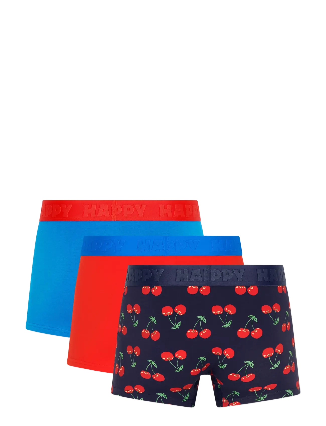 Happy Socks - 3-Pack Cherry Short Boxers - multipakk aluspüksid - navy - 1