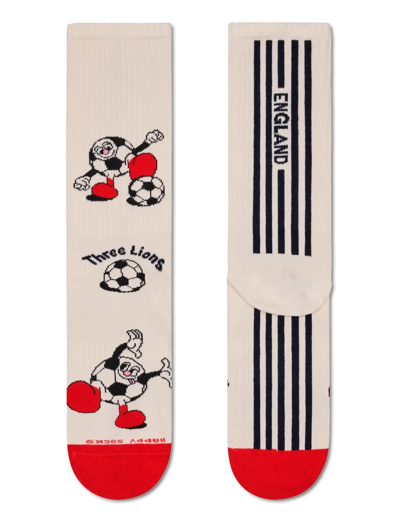 Happy Socks - World Cup England Sneaker Sock - laveste priser - white - 2