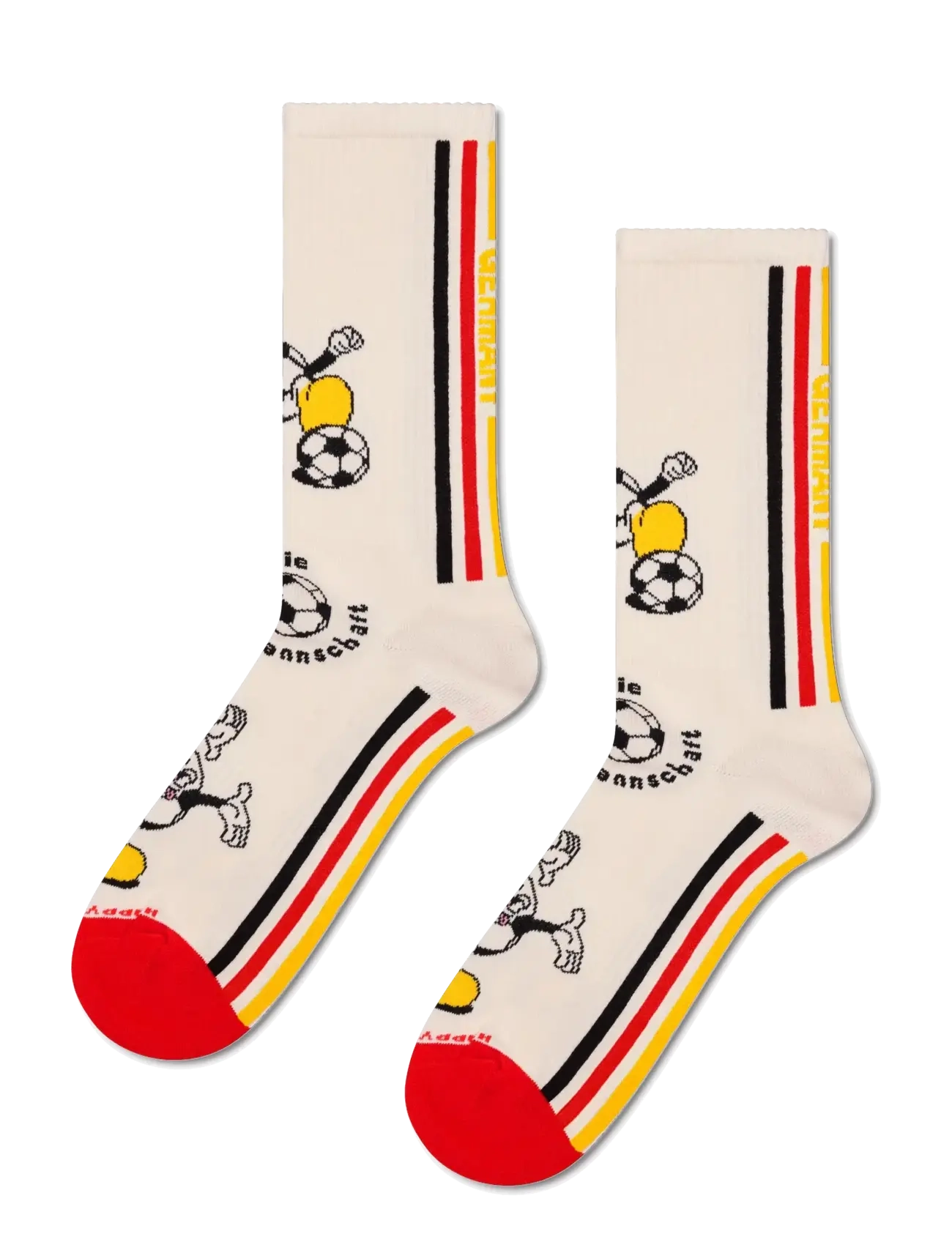 HAPPY Socken World Cup Germany Sneaker Socke Cream - 41-46 - Herren