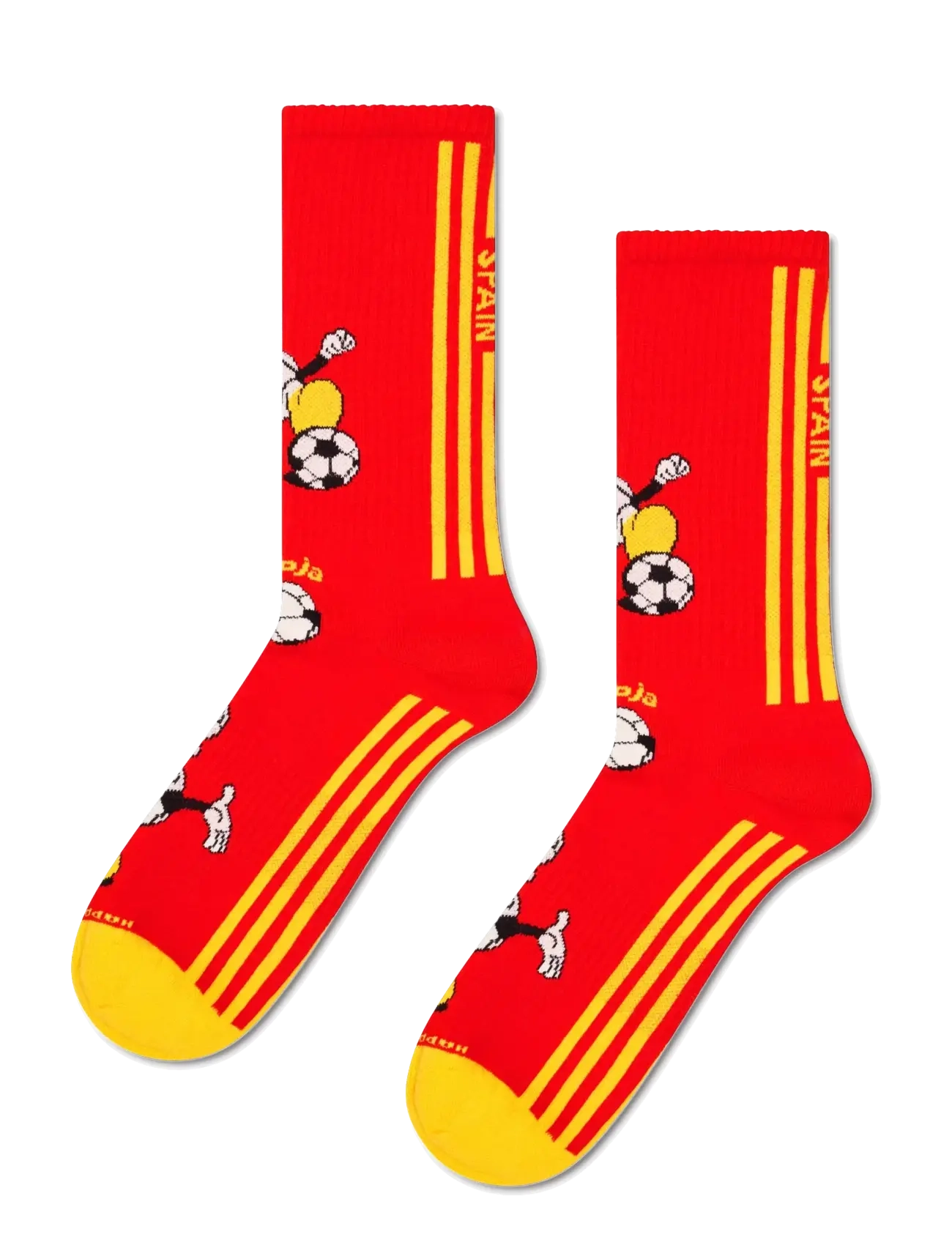 Happy Socks World Cup Spain Sneaker Sock - Nyheter - RED / red
