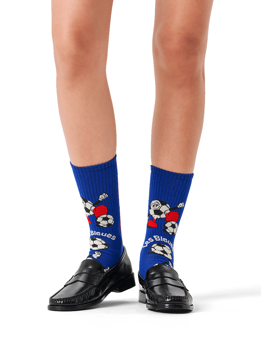 Happy Socks - World Cup France Sneaker Sock - crew-socken - blue - 0