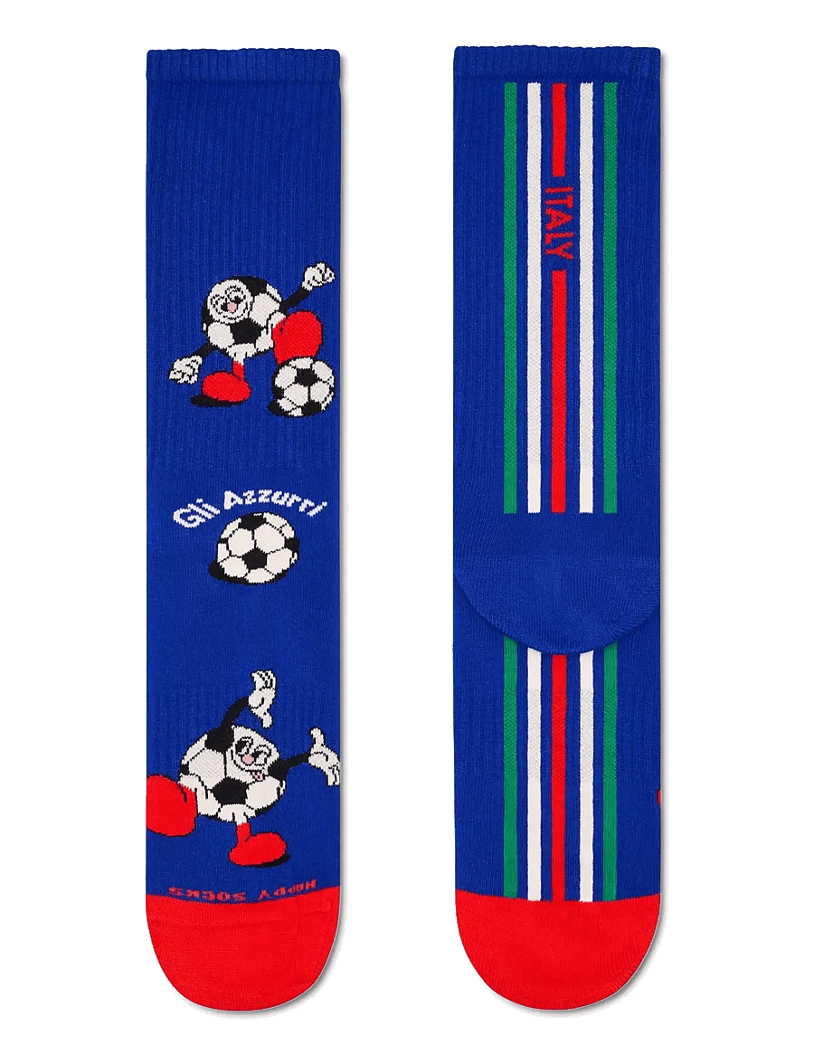 Happy Socks - World Cup Italy Sneaker Sock - crew-socken - blue - 2