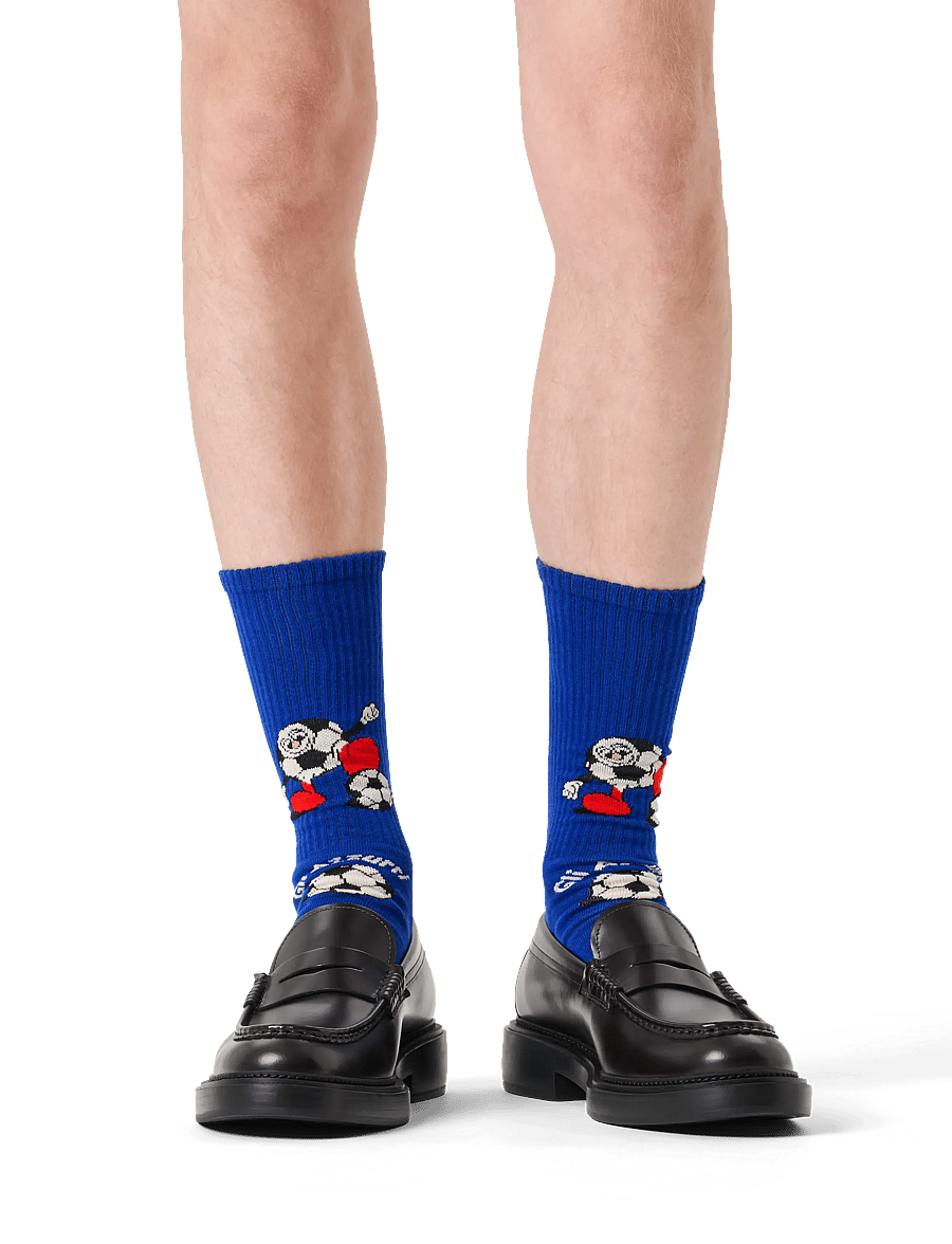 Happy Socks - World Cup Italy Sneaker Sock - crew-socken - blue - 0