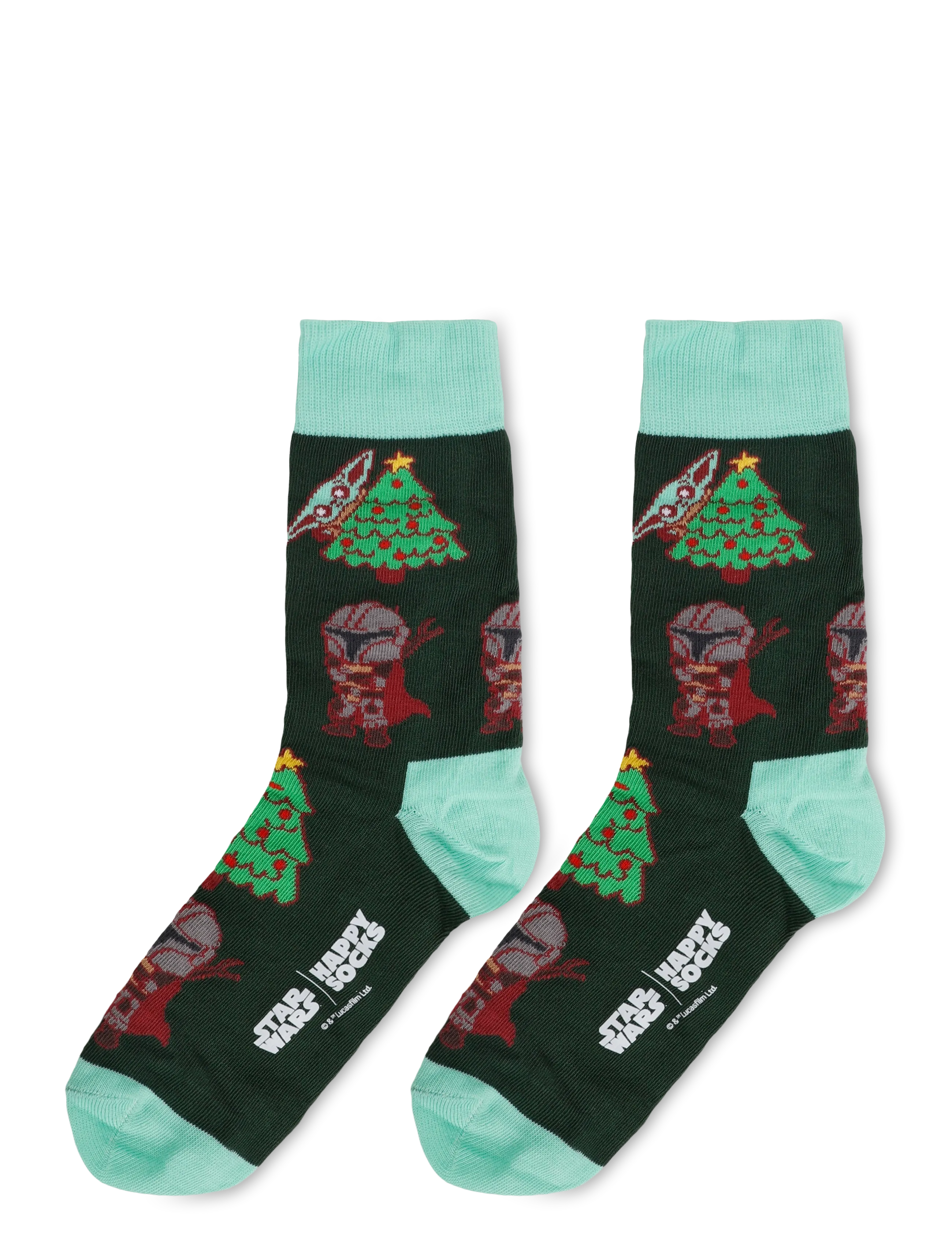 Happy Socks - STAR WARS™ Mandalorian Holidays Sock - sokker - dark green - 1