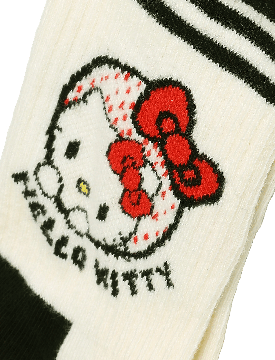 Happy Socks - Hello Kitty Ribbon Short Crew Sneaker Sock - normale socken - white - 3