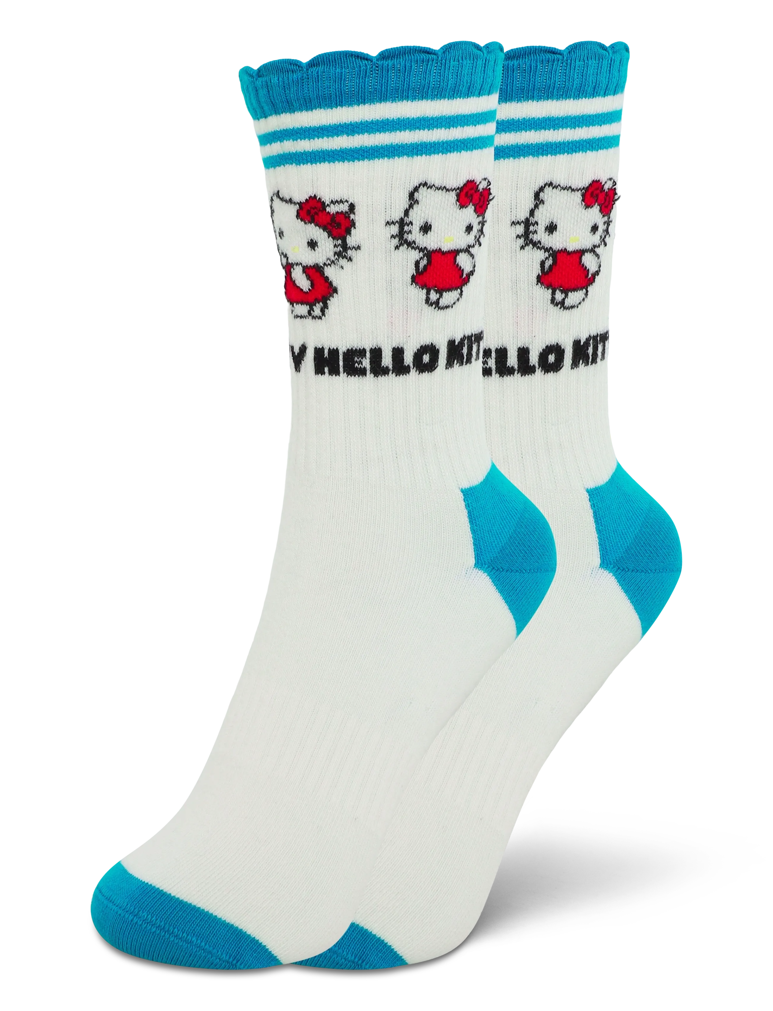 Happy Socks Hello Kitty Friends Short Crew Sneaker Sock - Vanliga strumpor - WHITE / white