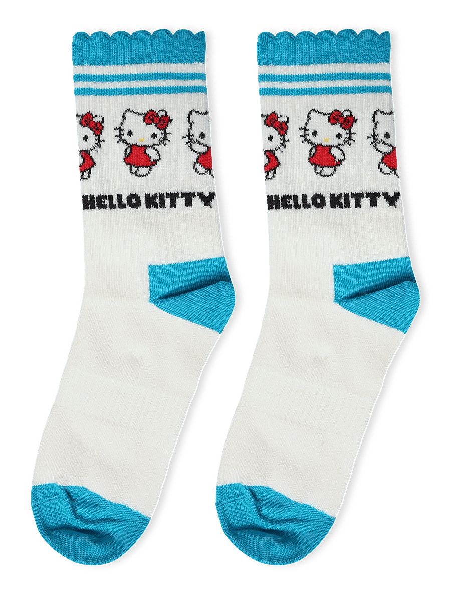 Happy Socks - Hello Kitty Friends Short Crew Sneaker Sock - normale socken - white - 2