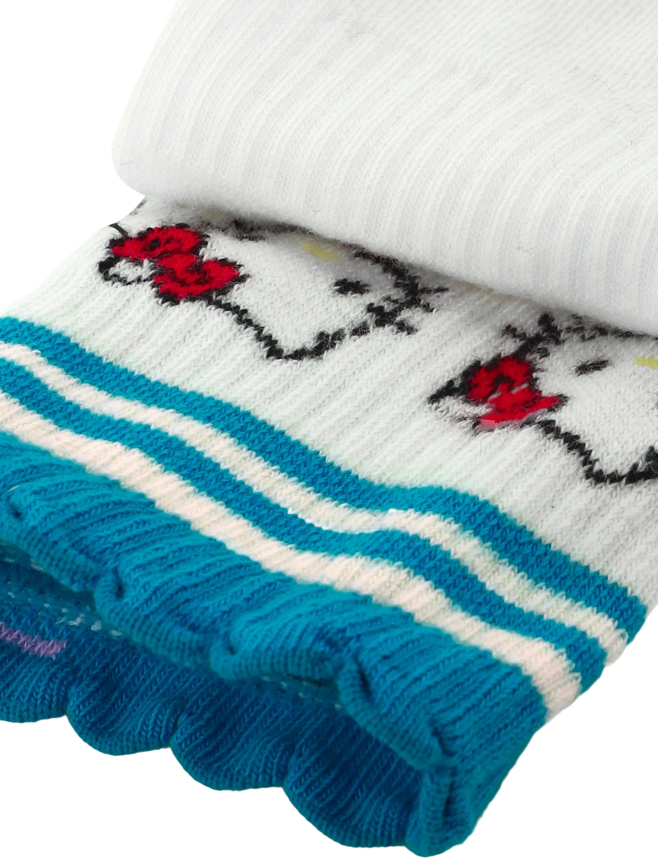Happy Socks - Hello Kitty Friends Short Crew Sneaker Sock - die niedrigsten preise - white - 3
