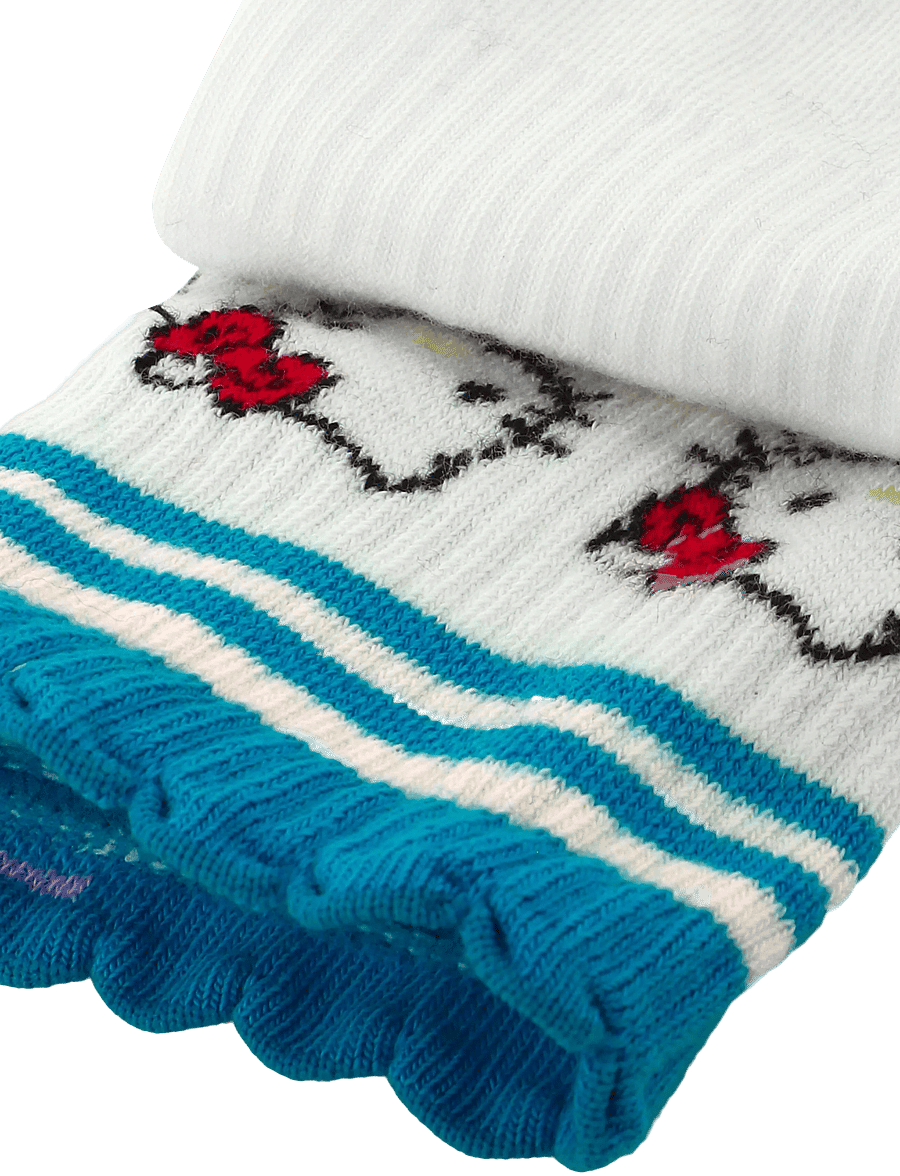 Happy Socks - Hello Kitty Friends Short Crew Sneaker Sock - normale socken - white - 3