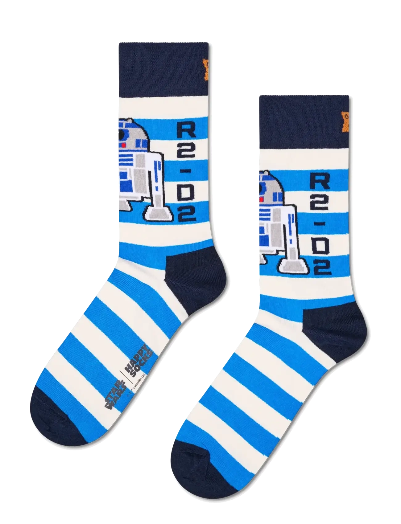 Happy Socks Star Wars R2-D2 Sock, Mænd, Star Wars R2-D2 Sok, Blå, Str: 41-46
