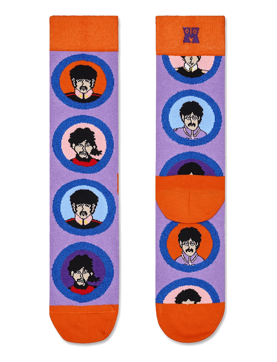 Happy Socks - The Beatles The Band Sock - klassikalised sokid - light purple - 1