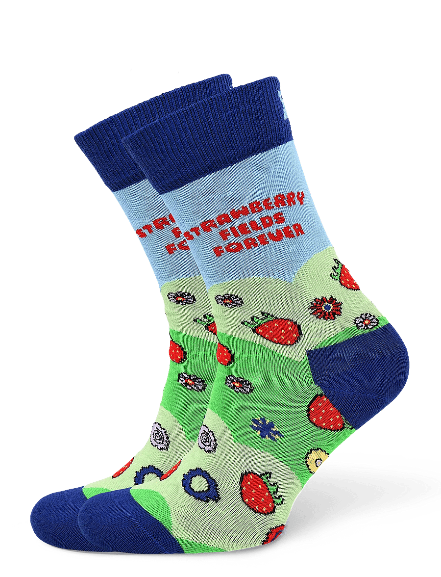 Happy Socks - The Beatles Strawberry Fields Sock - skarpety za kostkę - green - 0