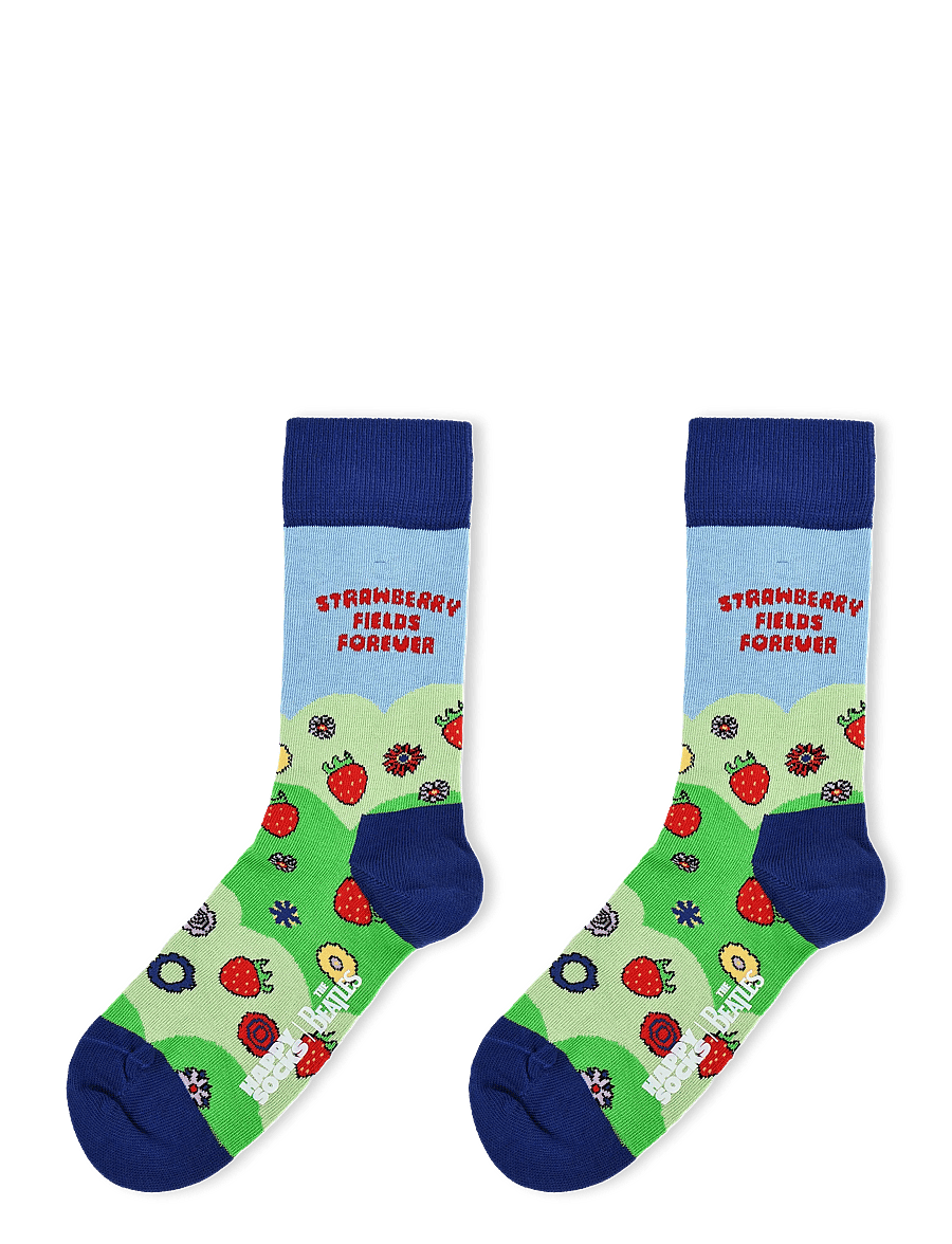 Happy Socks - The Beatles Strawberry Fields Sock - skarpety za kostkę - green - 1