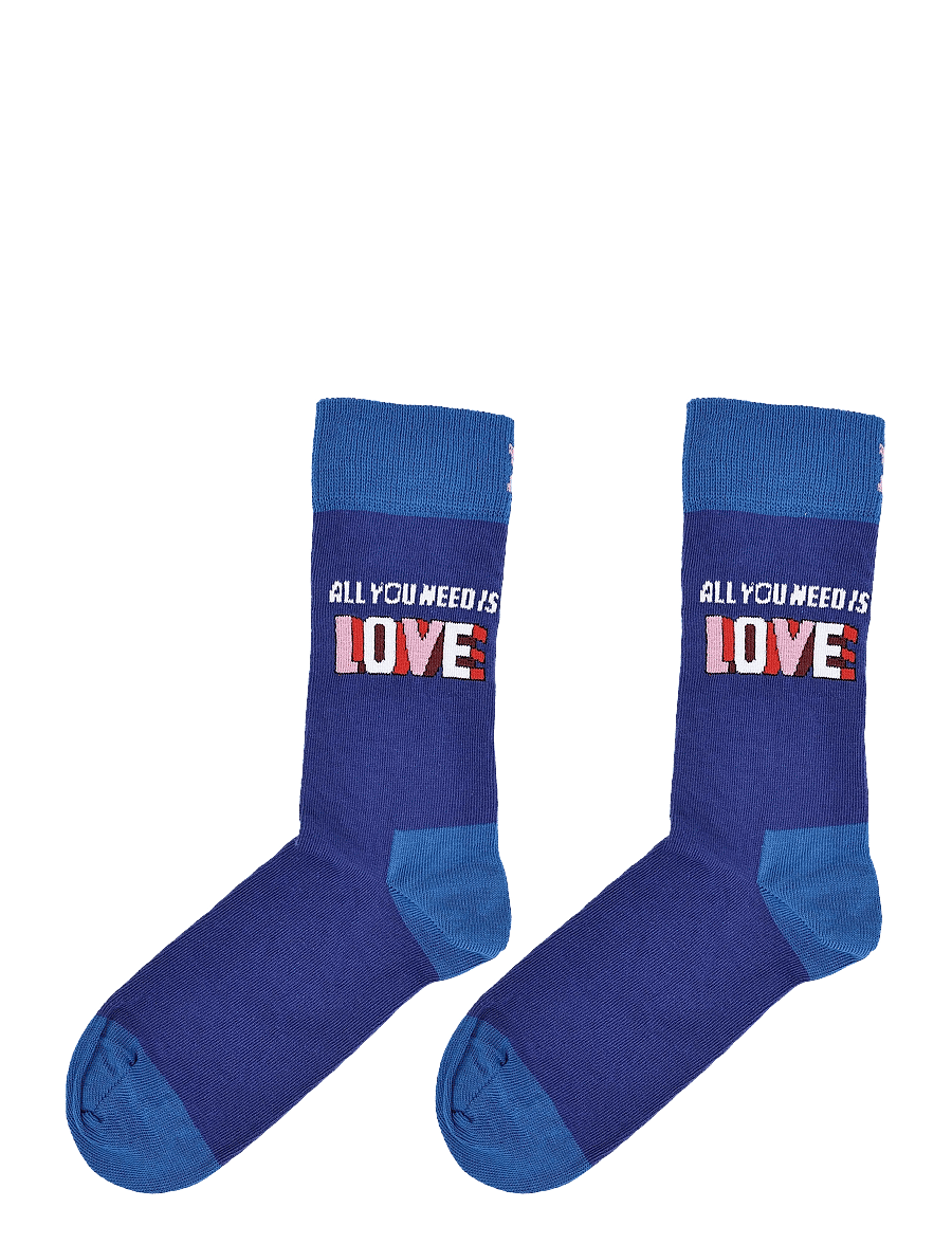 Happy Socks - The Beatles Love Sock - tennissocken - blue - 1