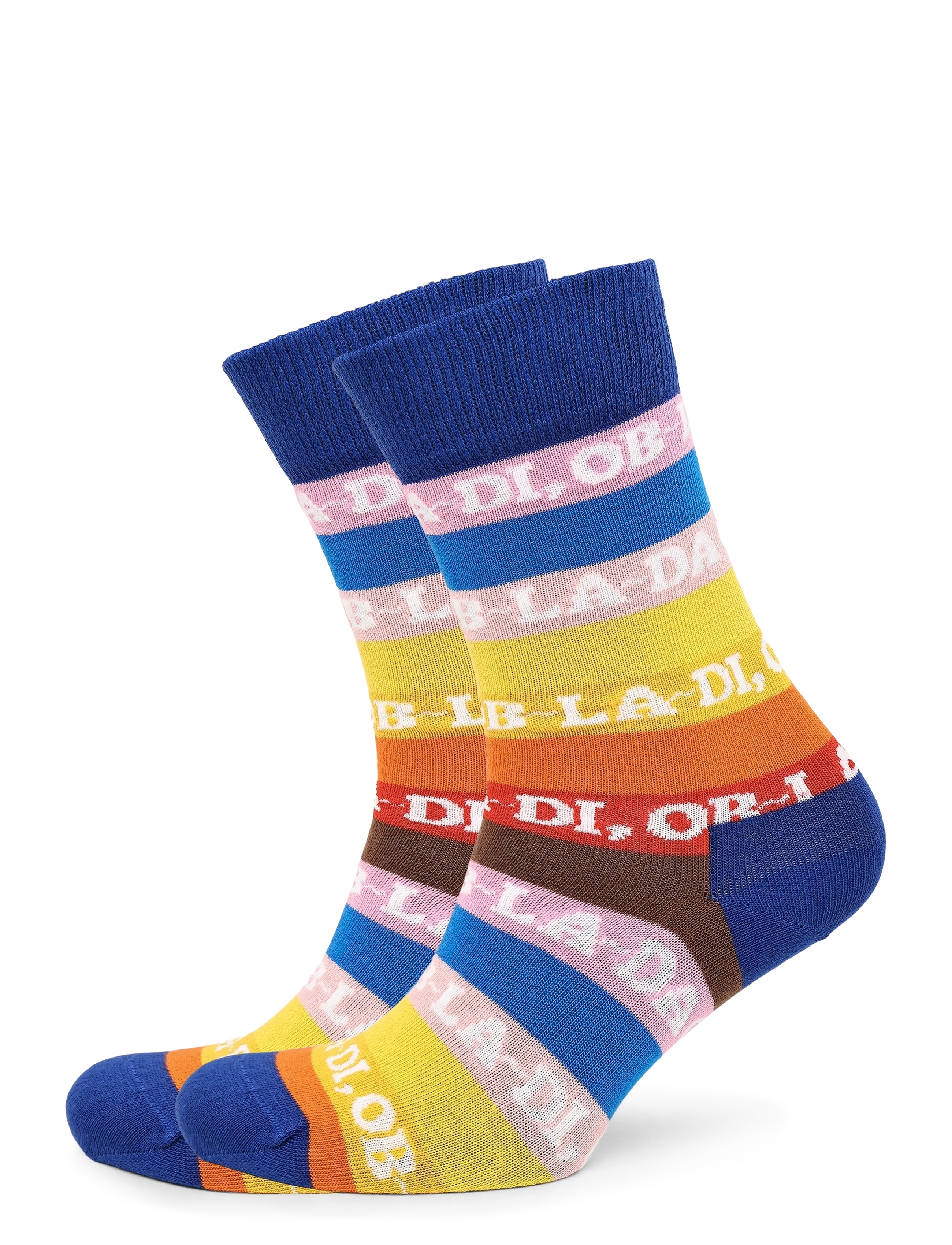Happy Socks The Beatles Ob-La-Stripe Sock - Sokker - BLUE / blue