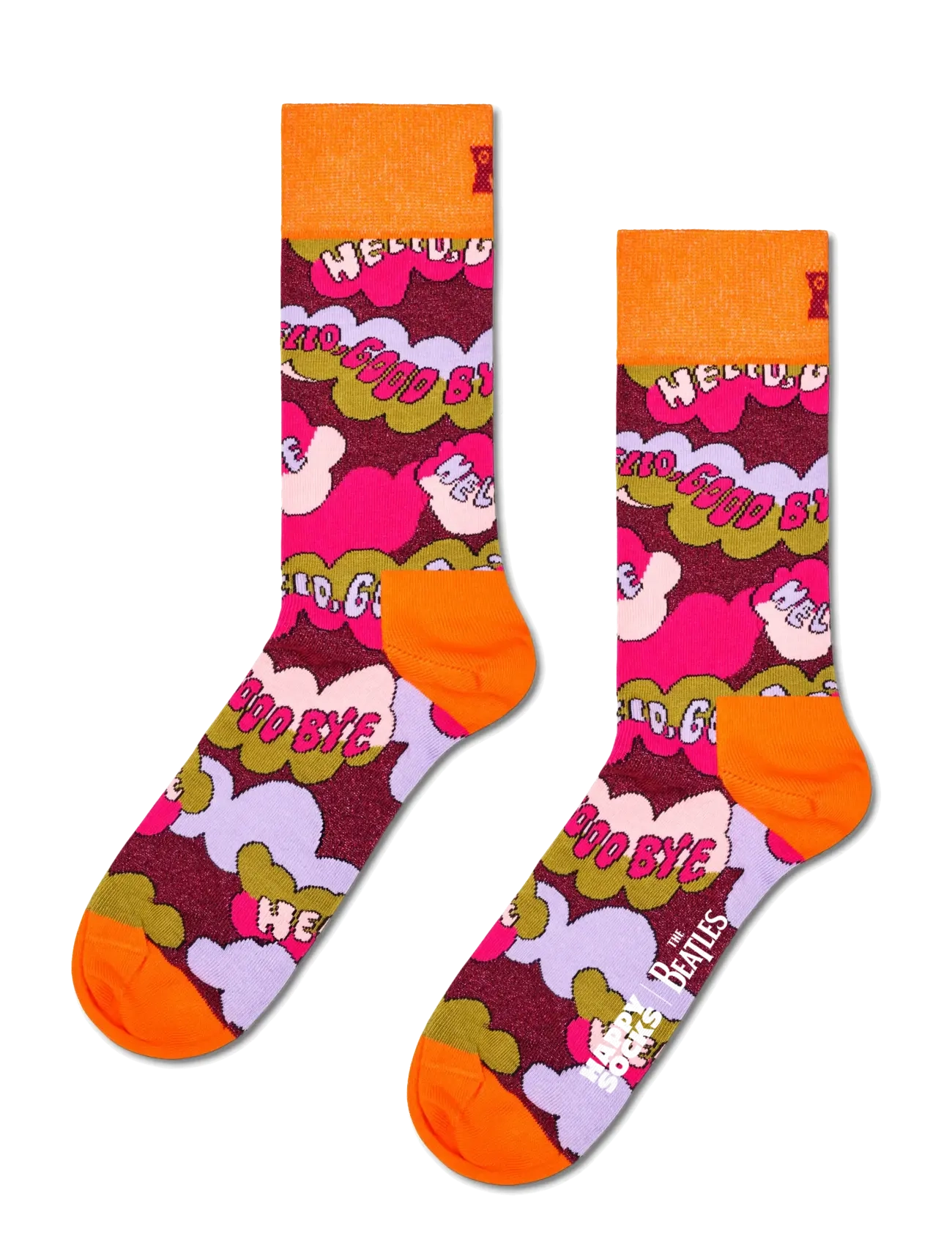Happy Socks The Beatles Hello Goodbye Sock - Underwear - ORANGE / orange