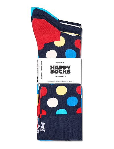 4-Pack Navy Socks - Sokker