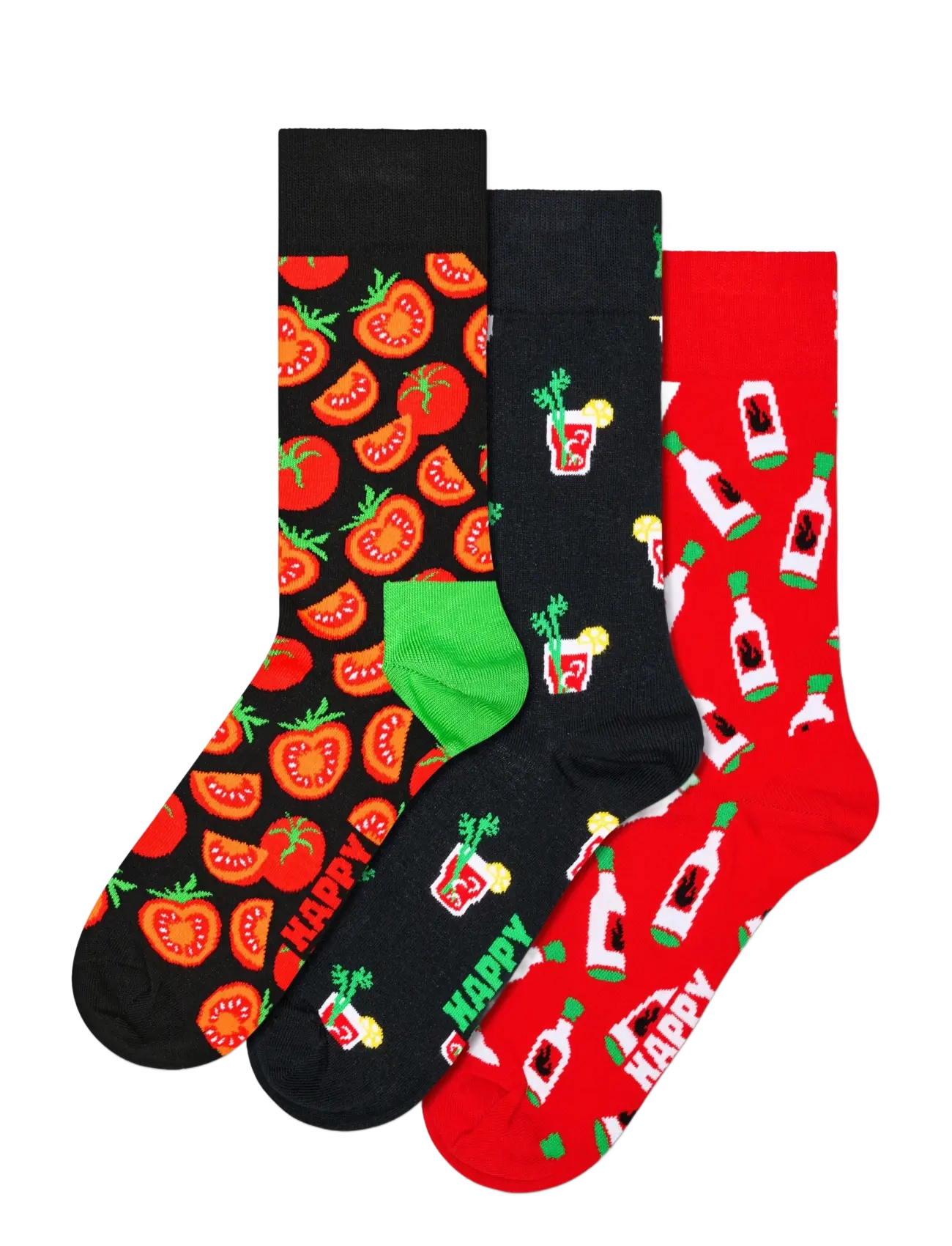 Happy Socks 3-Pack Bloody Mary Socks Gift Set - Underkläder - BLACK / black