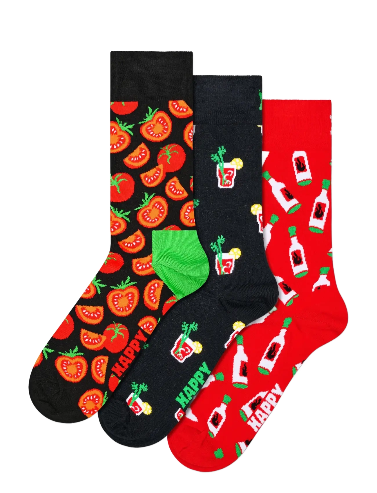Happy Socks - 3-Pack Bloody Mary Socks Gift Set - vanliga strumpor - black - 1
