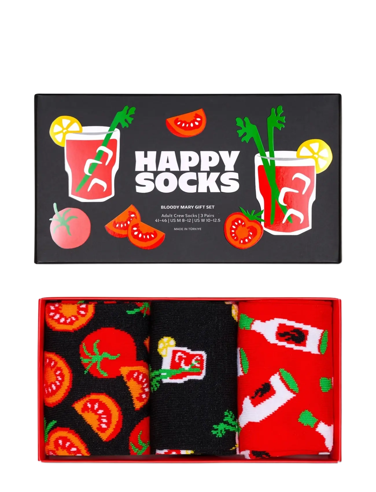 Happy Socks 3-Pack Bloody Mary Socks Gift Set strumpor herr – bild 6