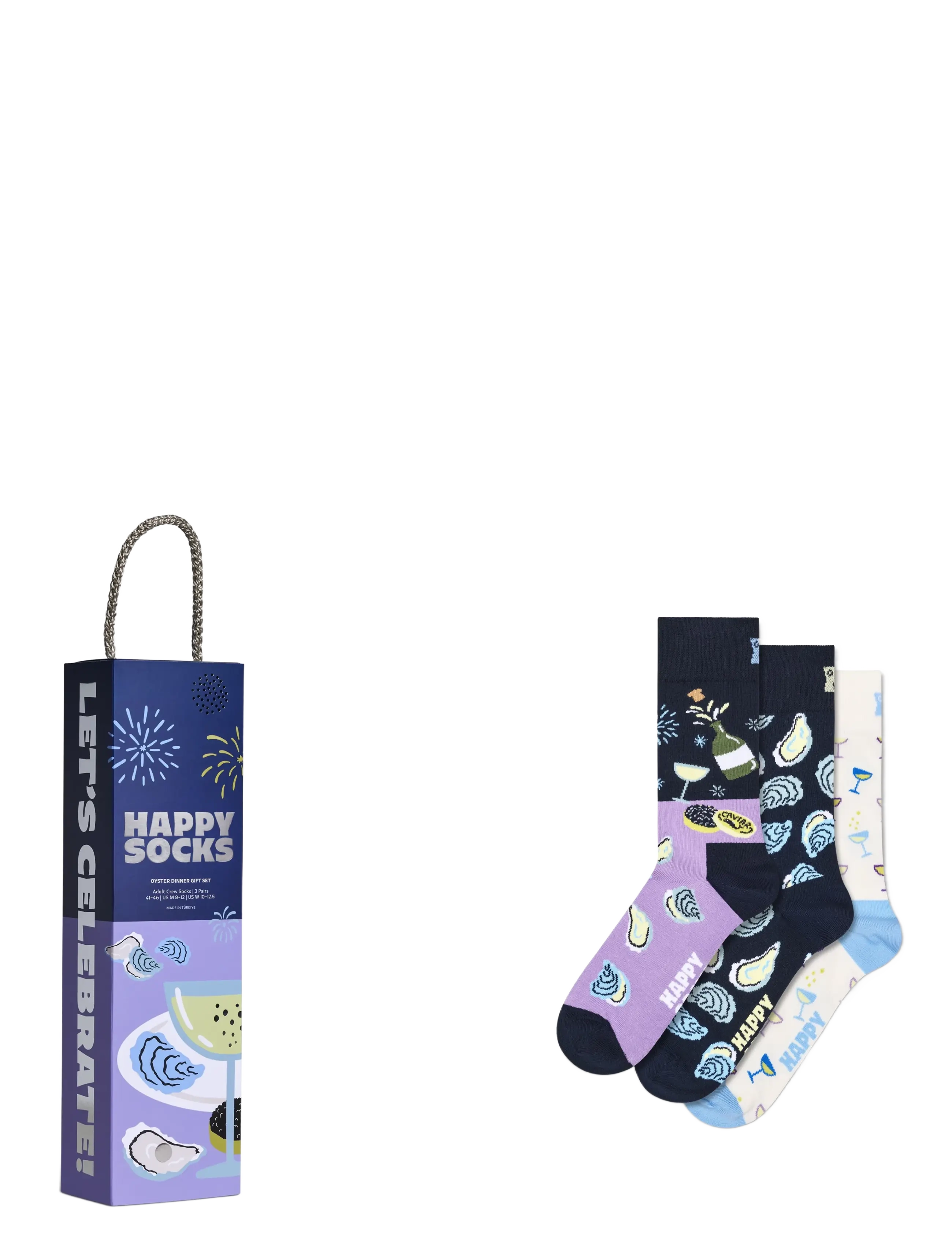 Happy Socks - 3-Pack Oyster Dinner
